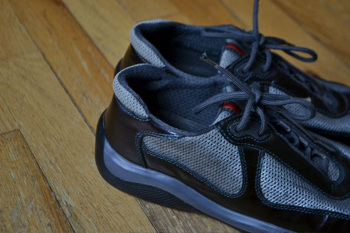 Prada 2000s Patent Leather America’s Cup Sneakers Size US 7 / IT 37 - 4 Thumbnail