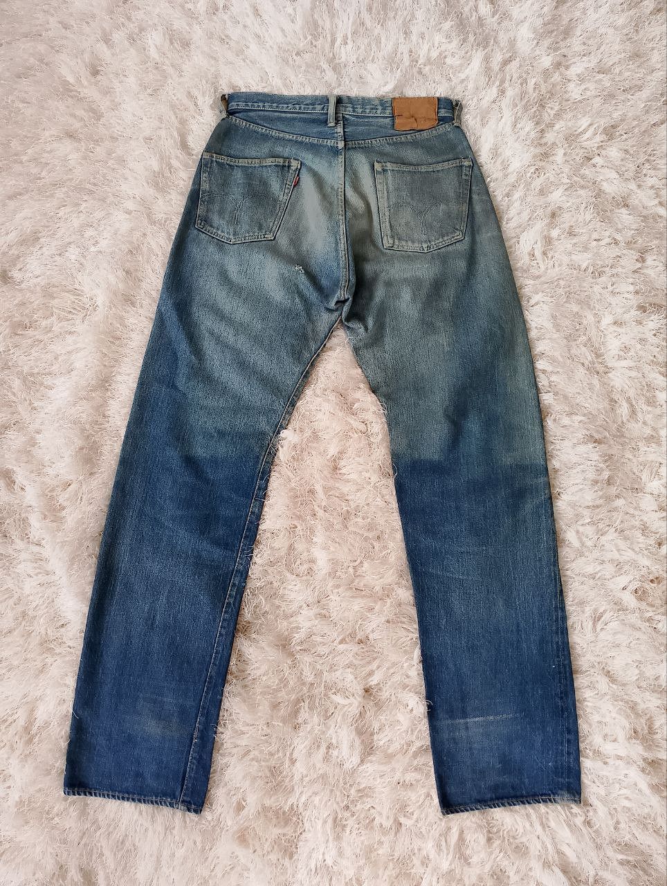 If Six Was Nine Vintage BARTACK JEANS Japan Selvedge Scovill Rivet Denim Size US 31 - 3 Thumbnail