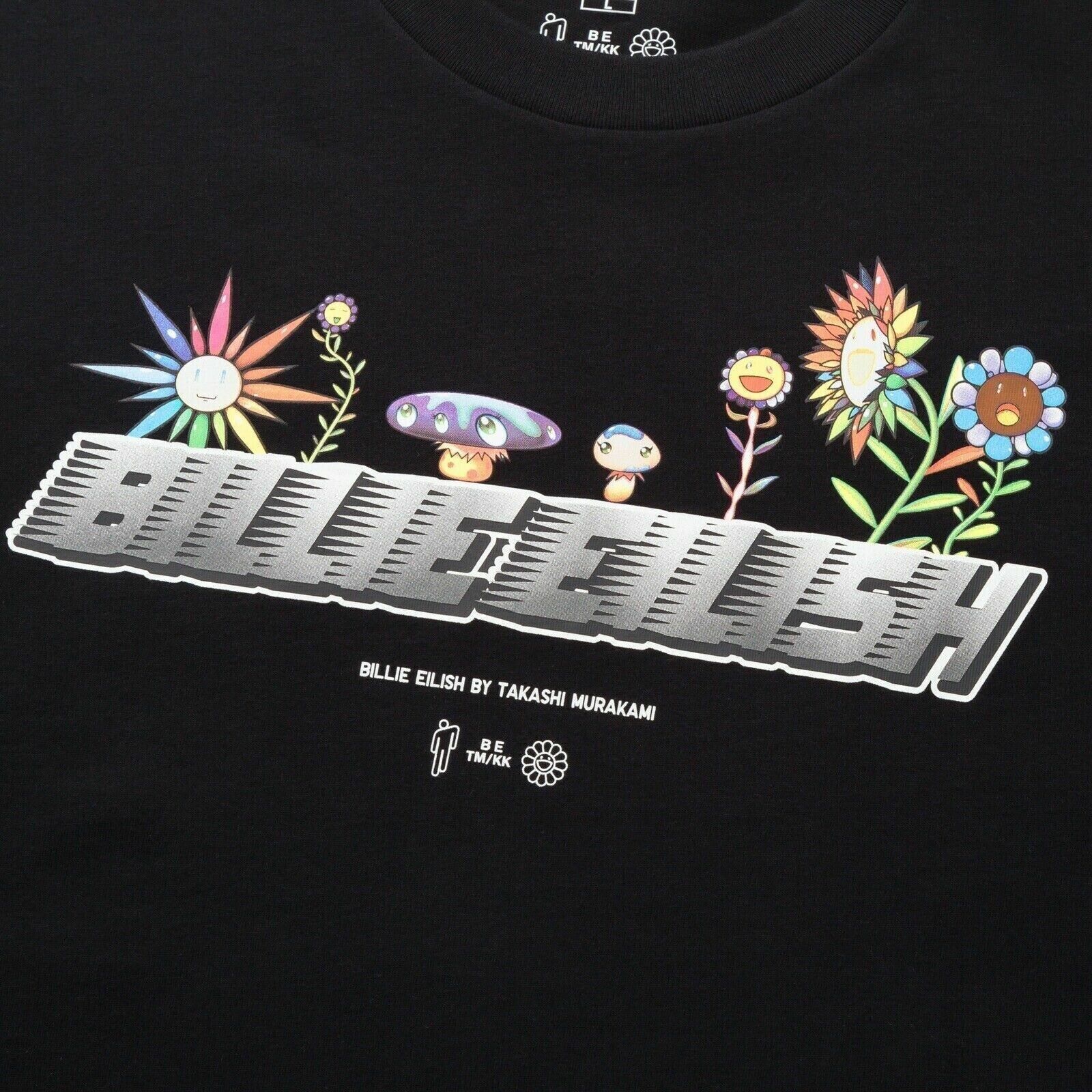 Billie Eilish × Takashi Murakami × Uniqlo Billie Eilish x Takashi Murakami Uniqlo Black Tee Size US M / EU 48-50 / 2 - 1 Thumbnail