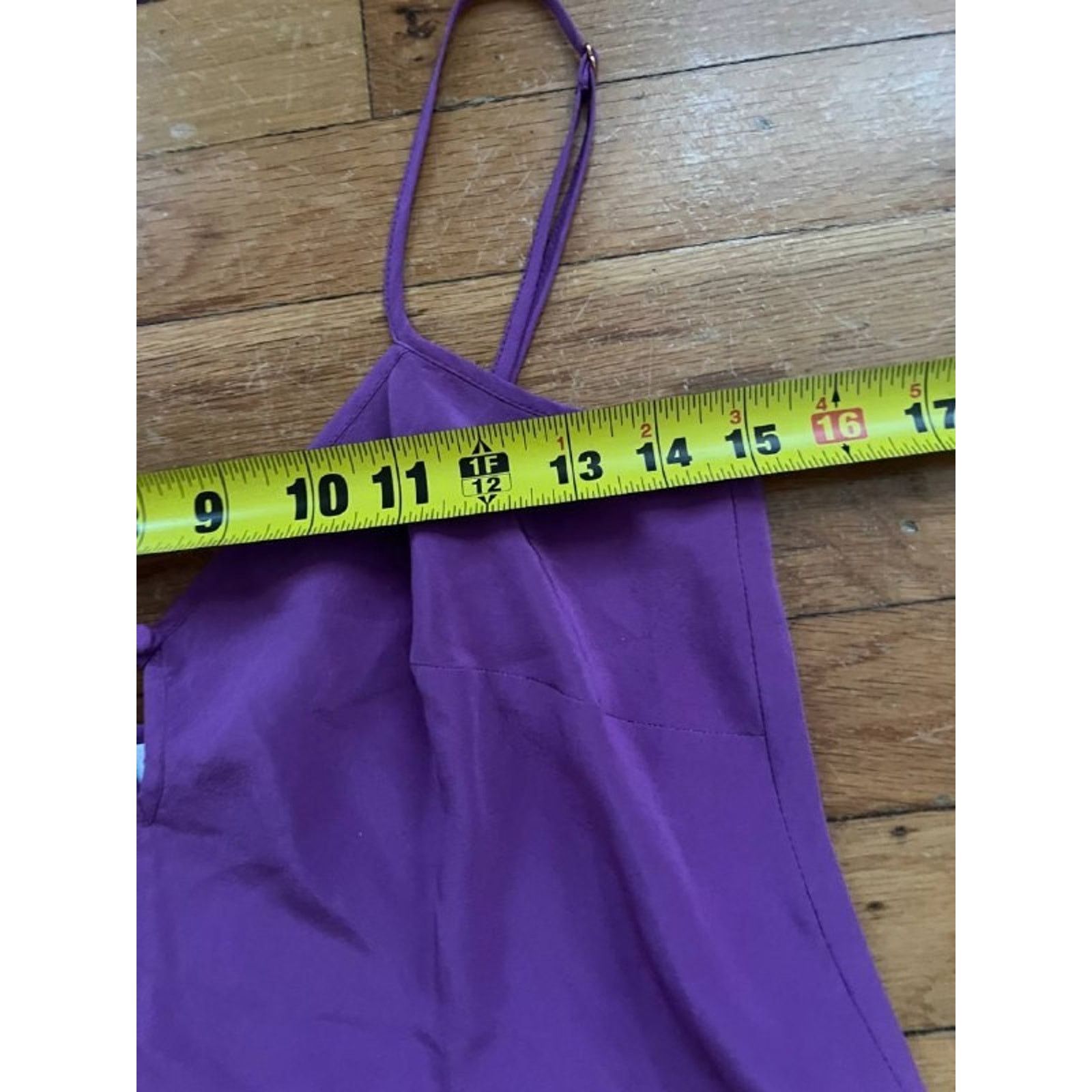 Trina Turk Trina Turk Purple Silk Tank Top Camisol Basic Cami M A001953 Size M / US 6-8 / IT 42-44 - 3 Thumbnail