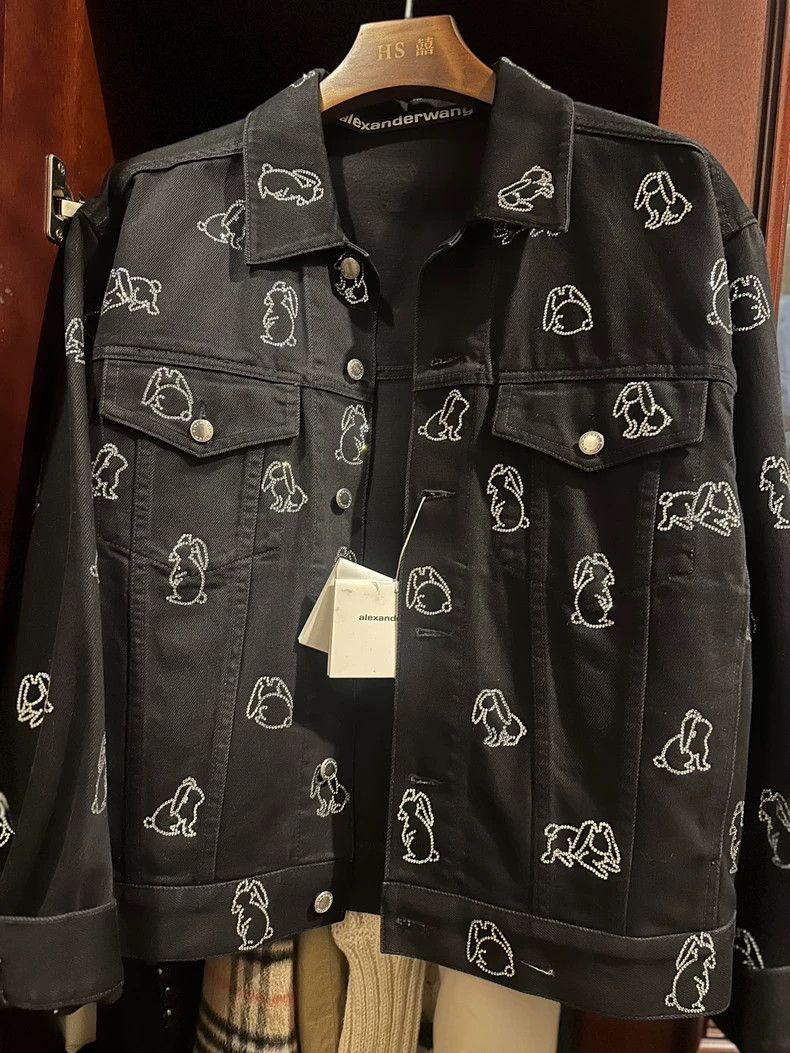 Alexander Wang Alexander Wang Rabbit Denim Jacket Size S / US 4 / IT 40 - 1 Thumbnail