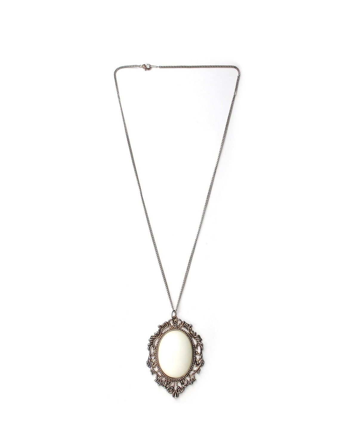 2000S JAPANESE-MADE VINTAGE OVAL FRAME NECKLACE