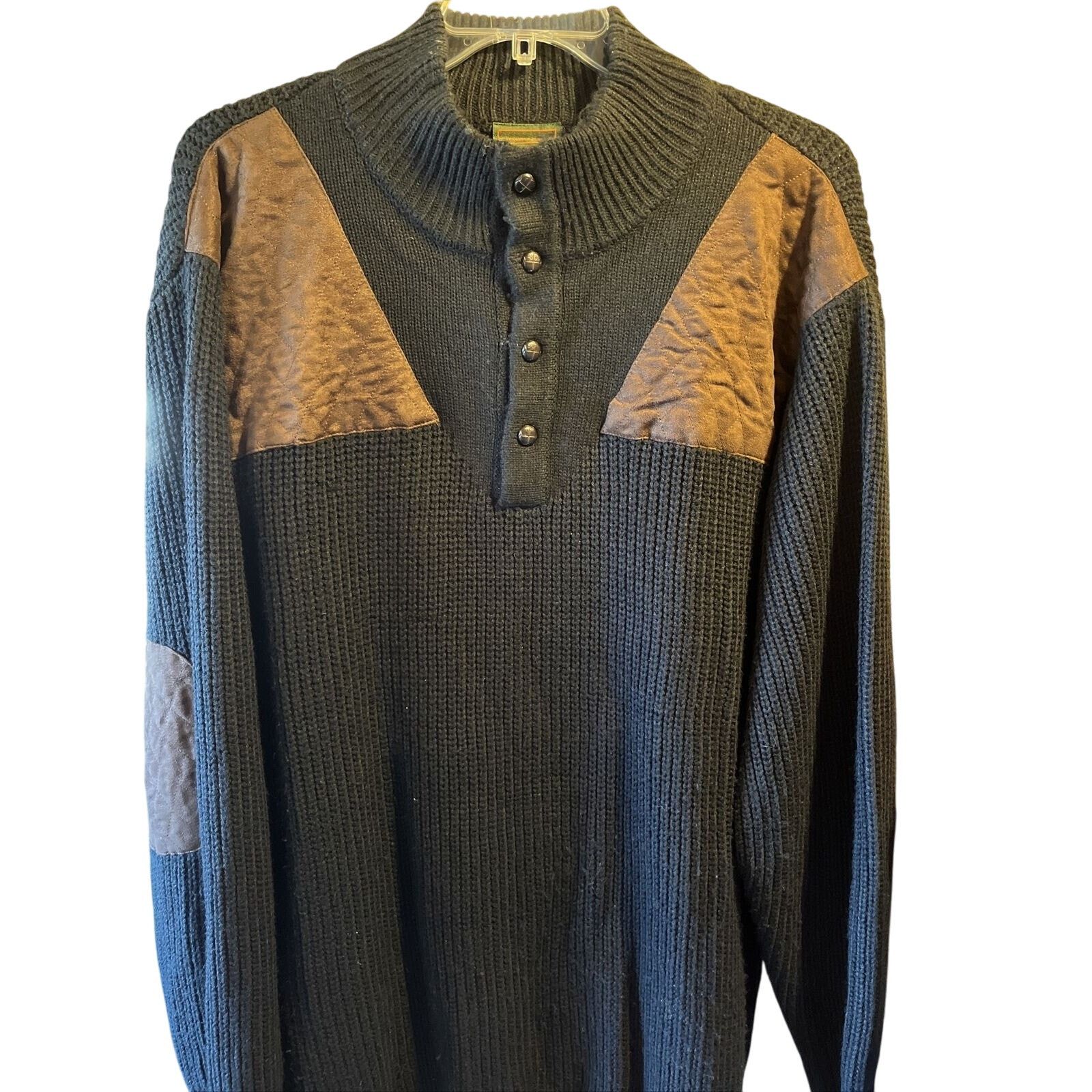 Boulder Creek Boulder Creek Sweater Men's 3XL Black Acrylic Polyester LS Size US XXL / EU 58 / 5 - 1 Thumbnail