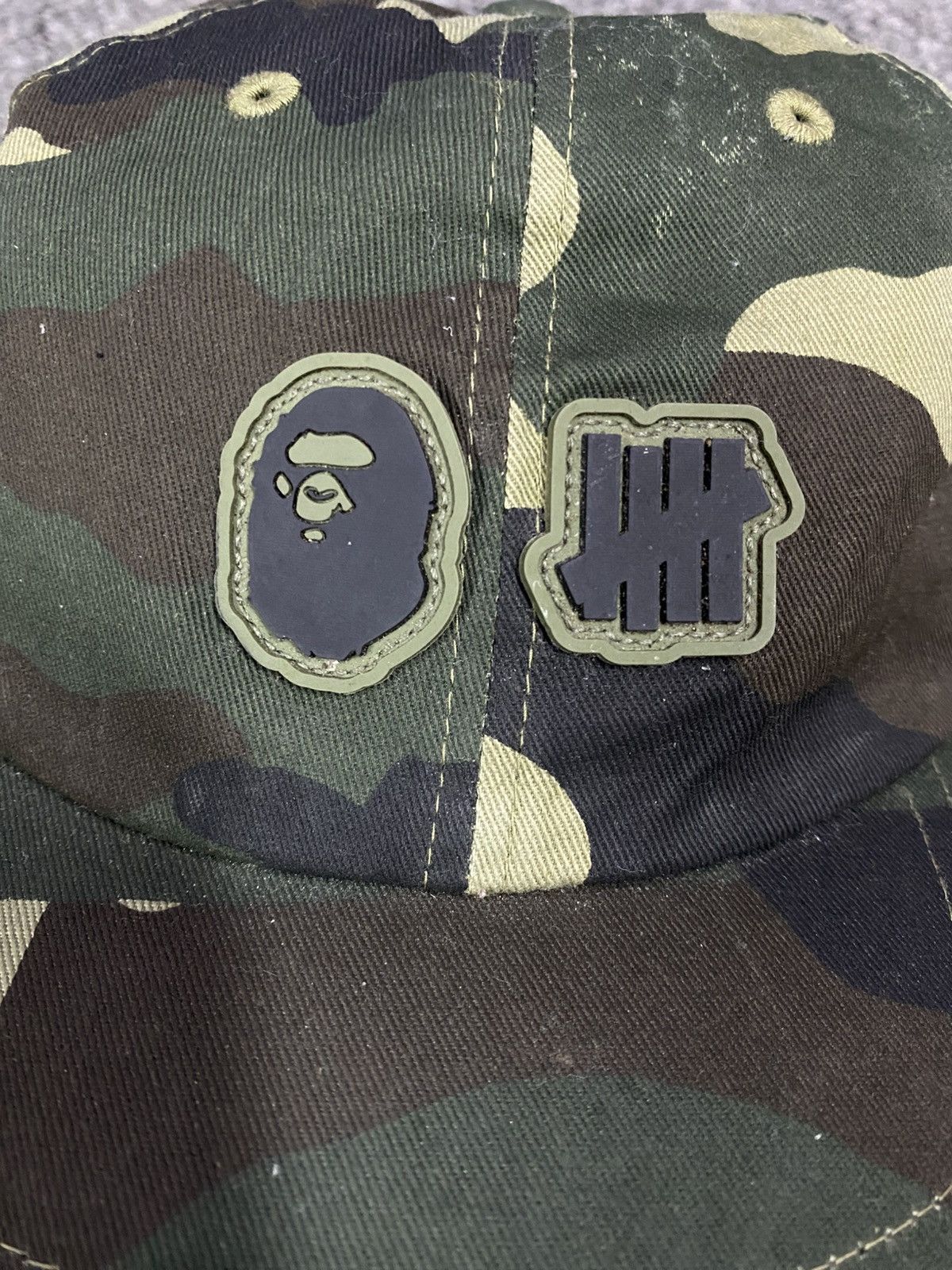 Bape Authentic BAPE x UNDEFEATED Camo 6-Panel Cap | A Bathing Ape Size ONE SIZE - 6 Thumbnail