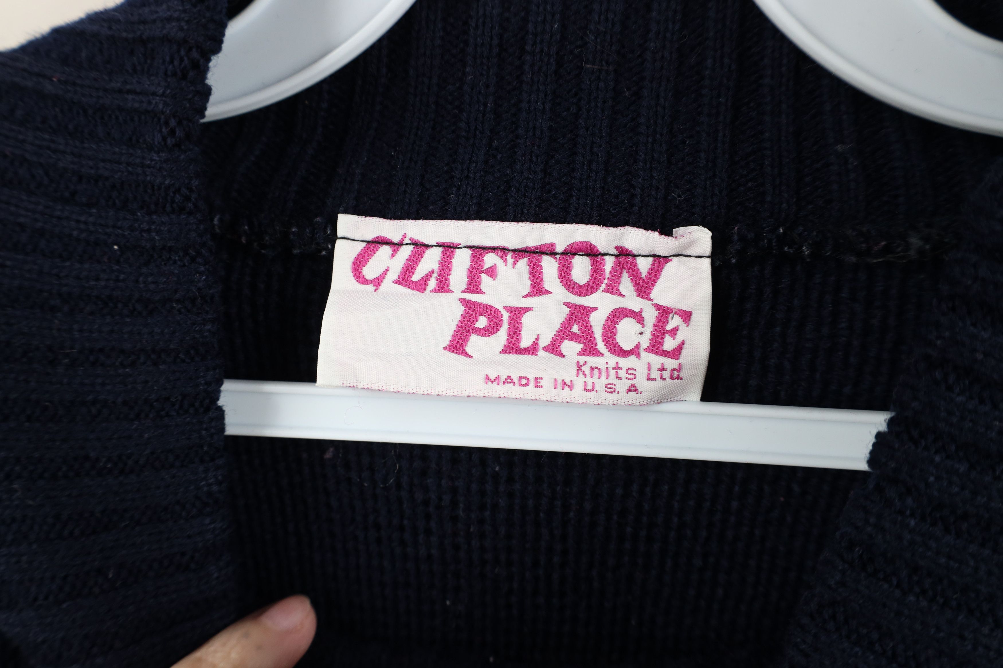 Vintage Vintage 90s Streetwear Fair Isle Knit Mock Neck Sweater USA Size L / US 10 / IT 46 - 5 Thumbnail