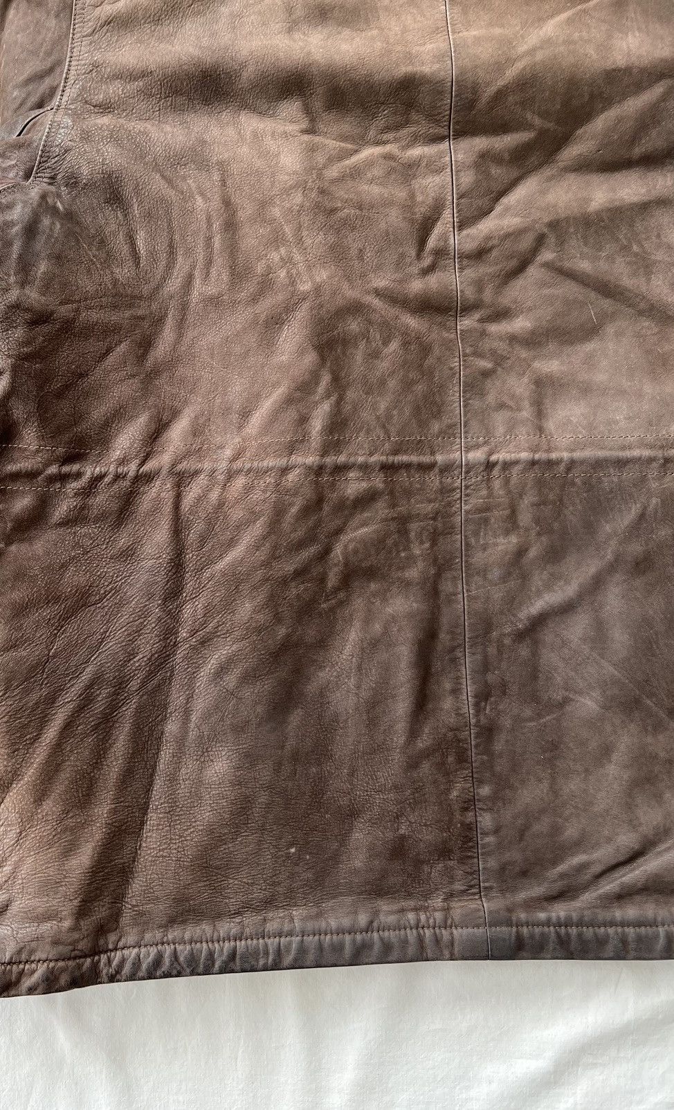 Chevignon Vintage 90s Chevignon Faded Heavy Leather Jacket Size US L / EU 52-54 / 3 - 18 Thumbnail