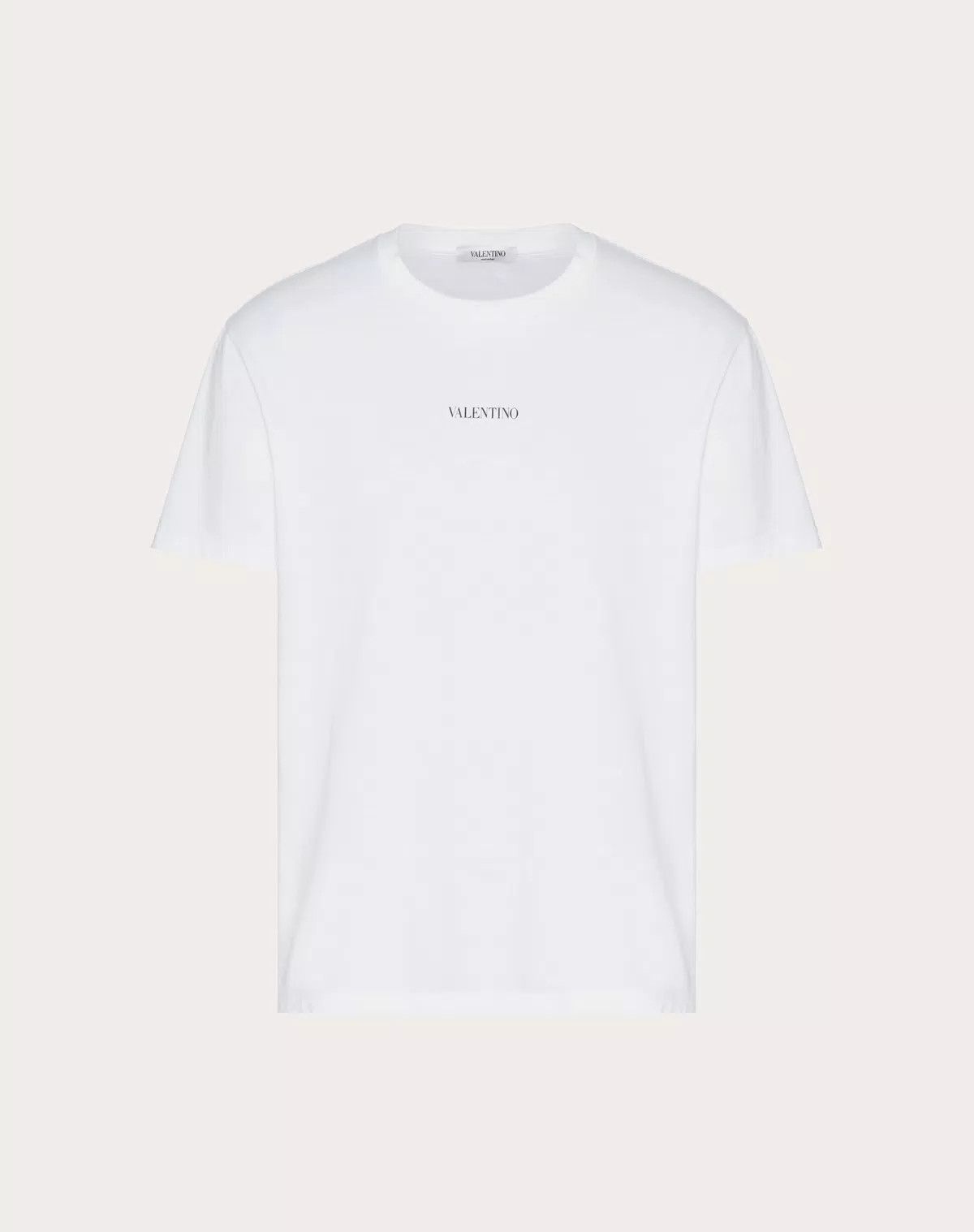 Valentino oc11z0725 T-Shirt With Valentino Print in White Size US S / EU 44-46 / 1 - 1 Thumbnail