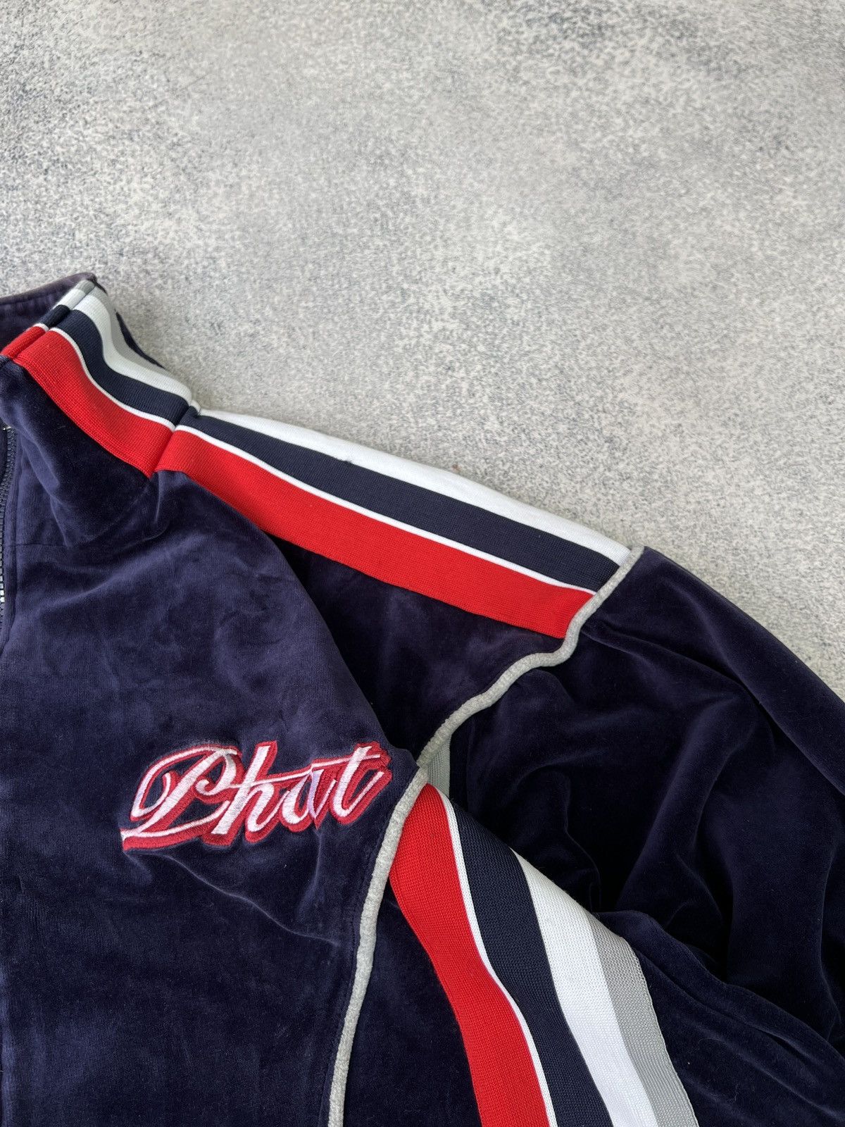 Vintage Vintage 90s Phat Farm Velour Classic Hip Hop Jacket Men’s Size US XL / EU 56 / 4 - 8 Thumbnail