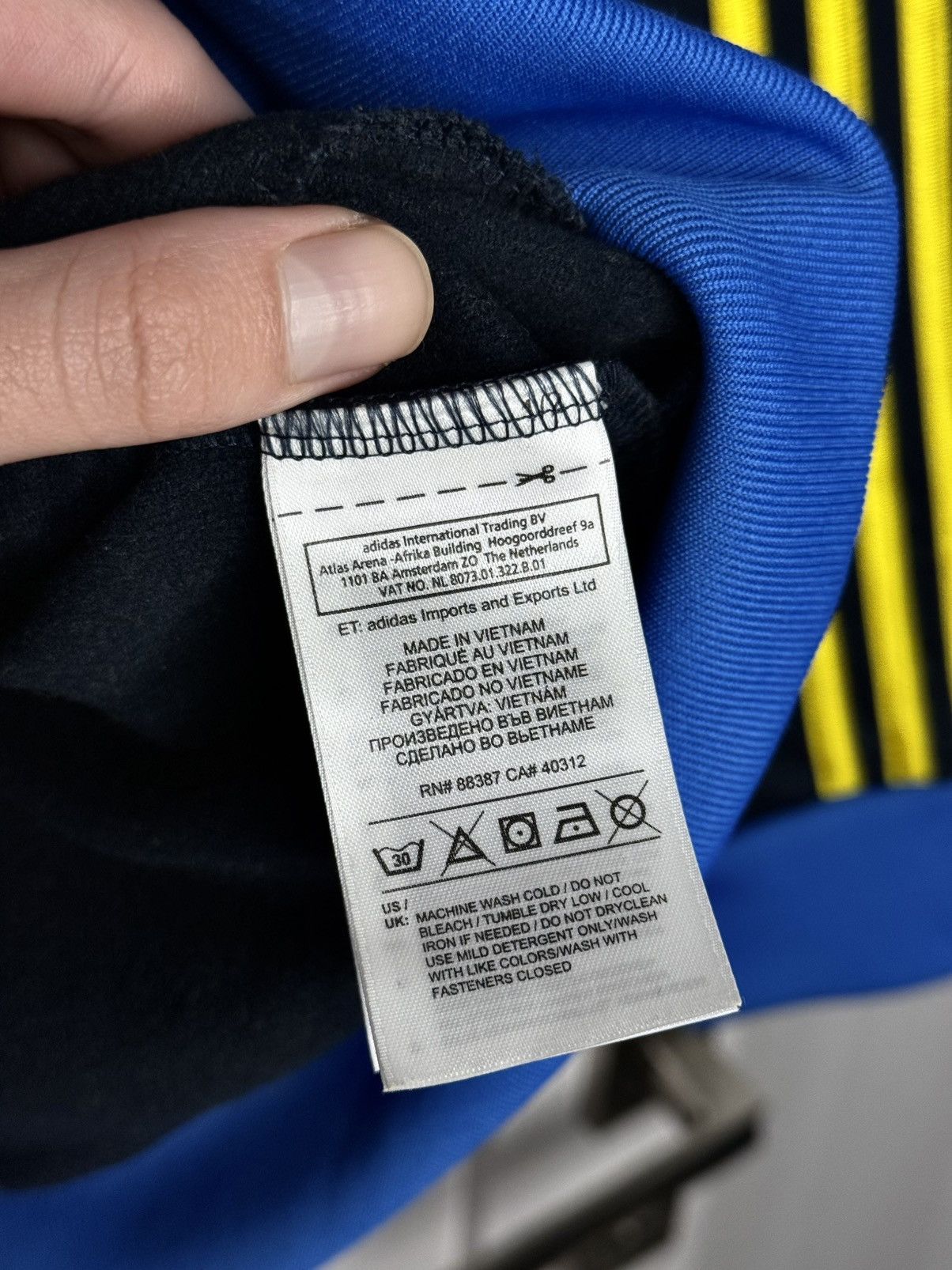 Adidas Adidas Sweden SvFF 2012 Anthem Track Jacket Soccer Football Size US S / EU 44-46 / 1 - 8 Thumbnail