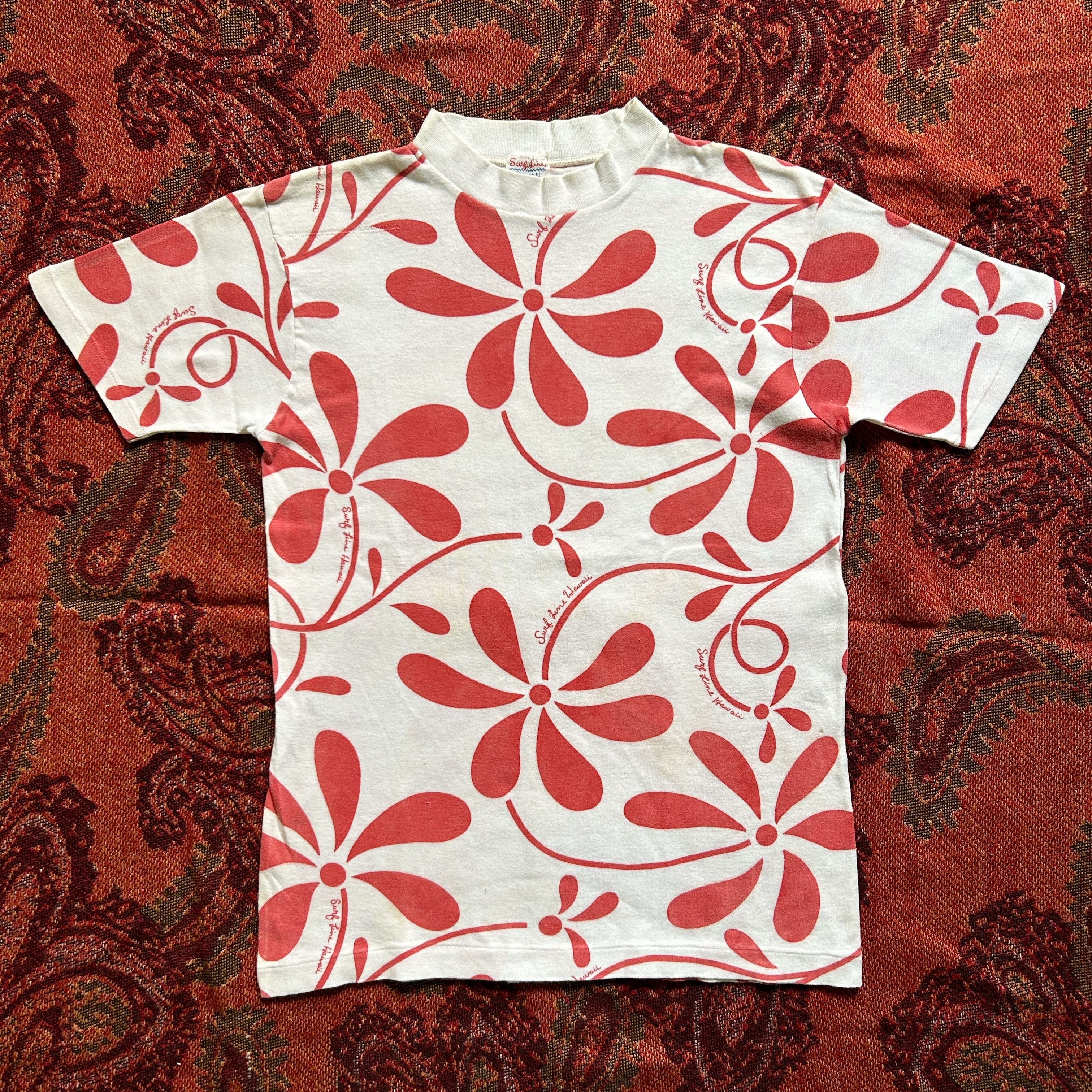 Vintage Vintage 1960s Surf Line Hawaii All Over Print Tee Size US S / EU 44-46 / 1 - 1 Thumbnail
