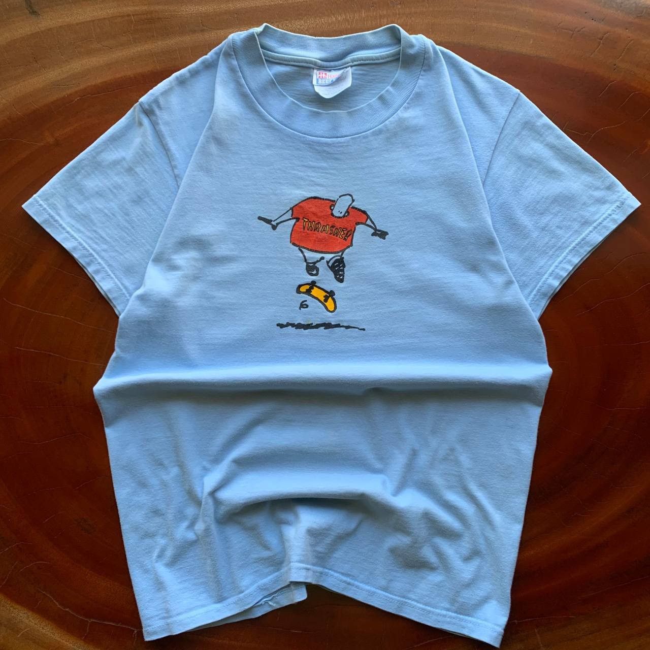 Thrasher Rare Vintage Thrasher 90s Skateboarding Tshirt Size US S / EU 44-46 / 1 - 1 Thumbnail