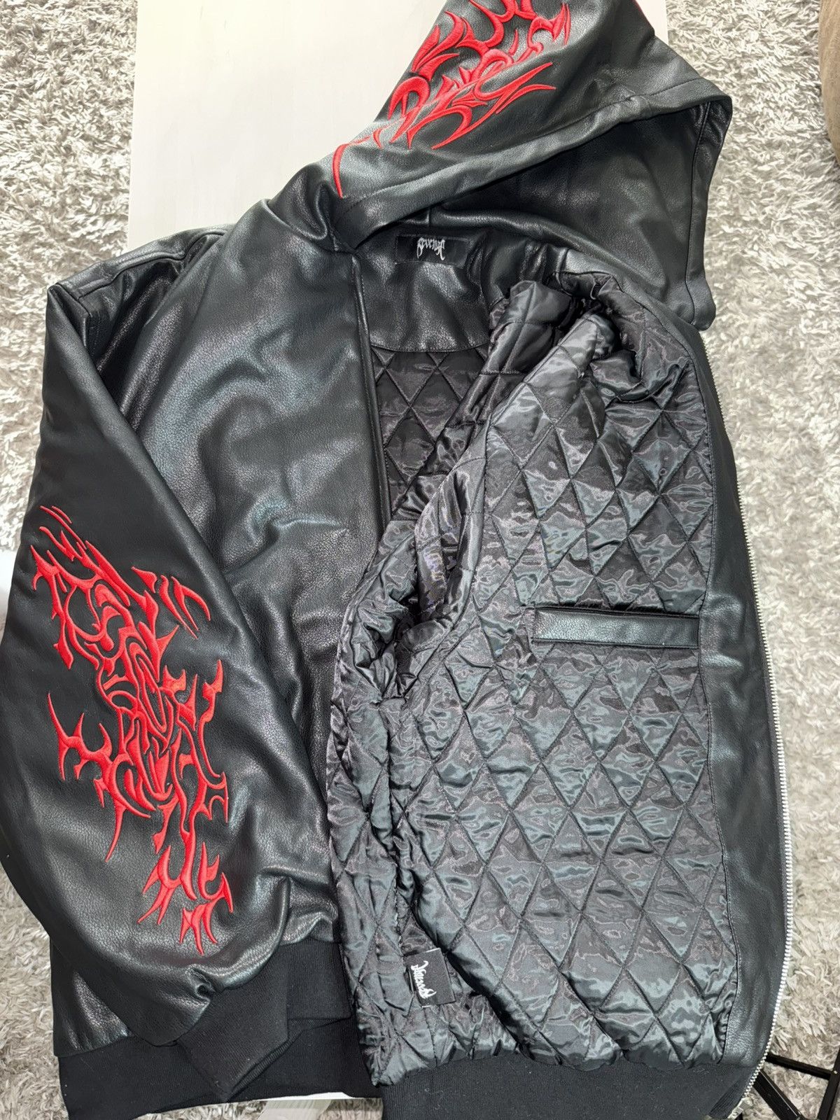 Revenge Revenge Embroidered Bomber Jacket Size US XXL / EU 58 / 5 - 9 Thumbnail