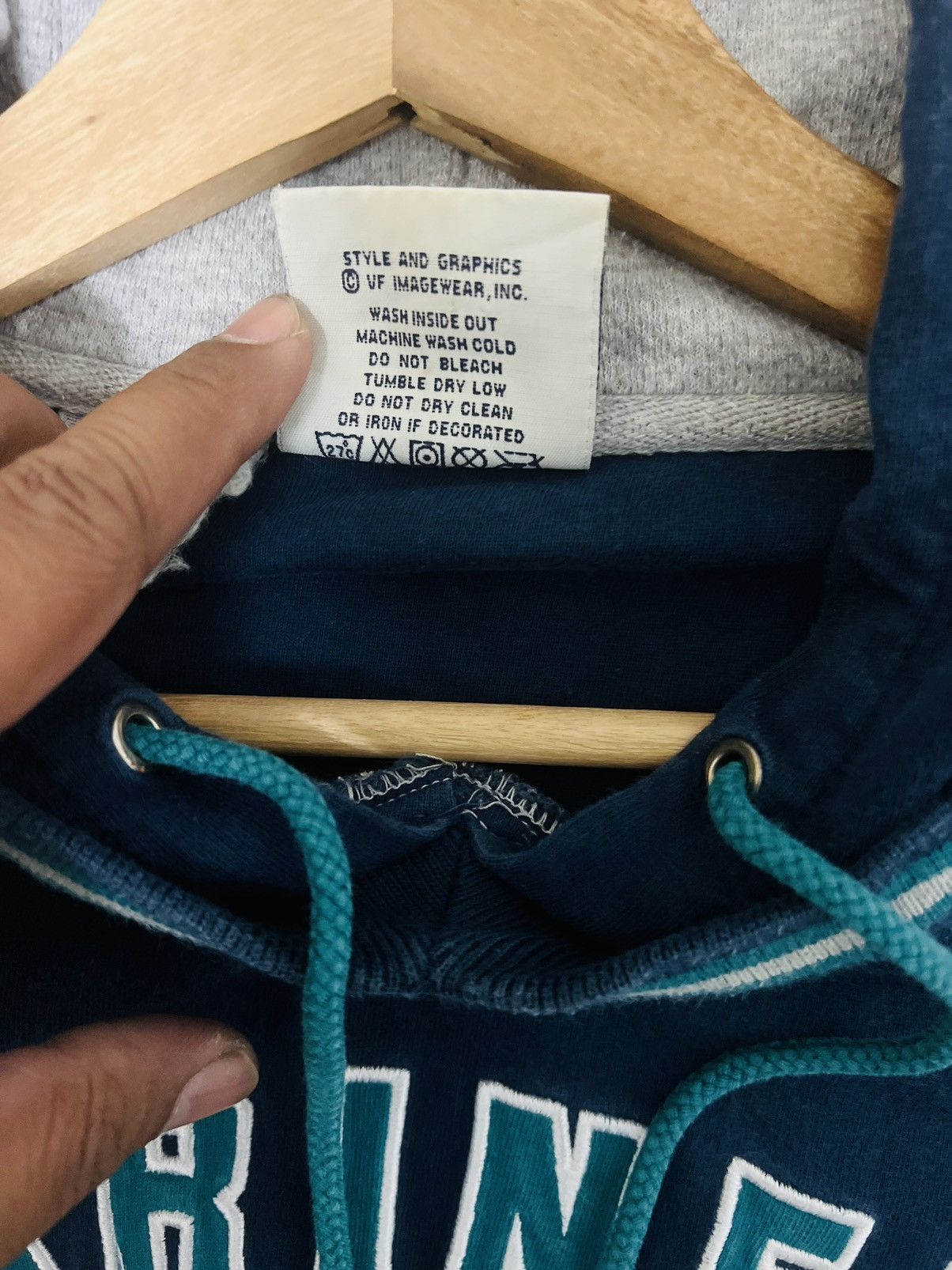 MLB × Vintage Vintage Lee Seattle Mariners Hoodie Size US L / EU 52-54 / 3 - 10 Thumbnail