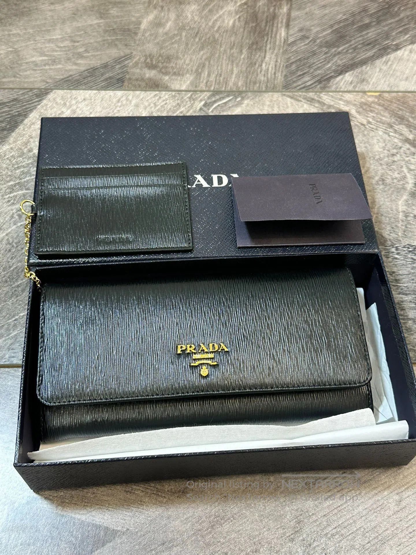 Prada Prada Long Wallet with Card Case. Size ONE SIZE - 4 Thumbnail
