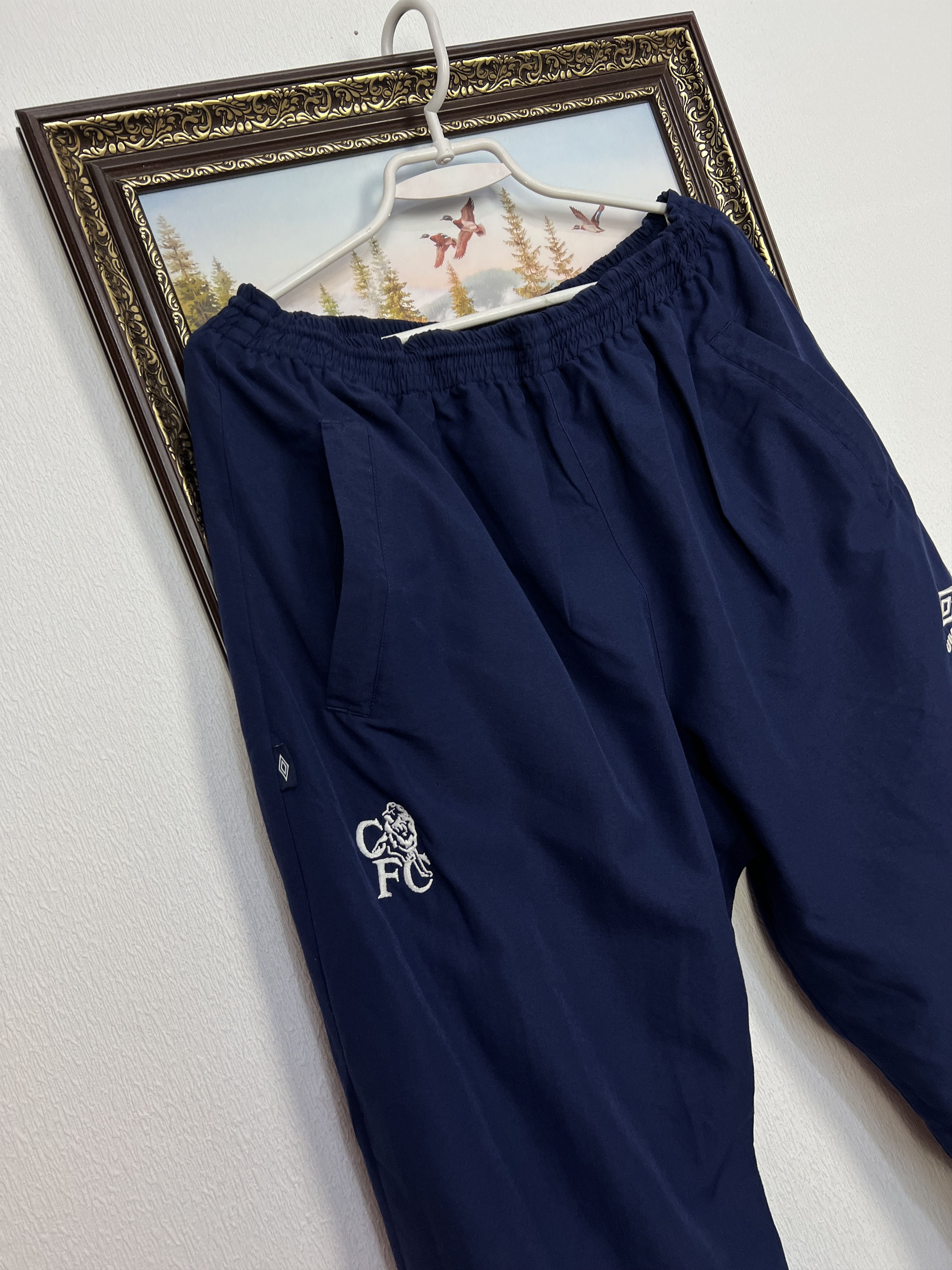 Umbro Vintage 90's Chelsea Football Pants Soccer Sweatpants Train Size US 38 / EU 54 - 3 Thumbnail