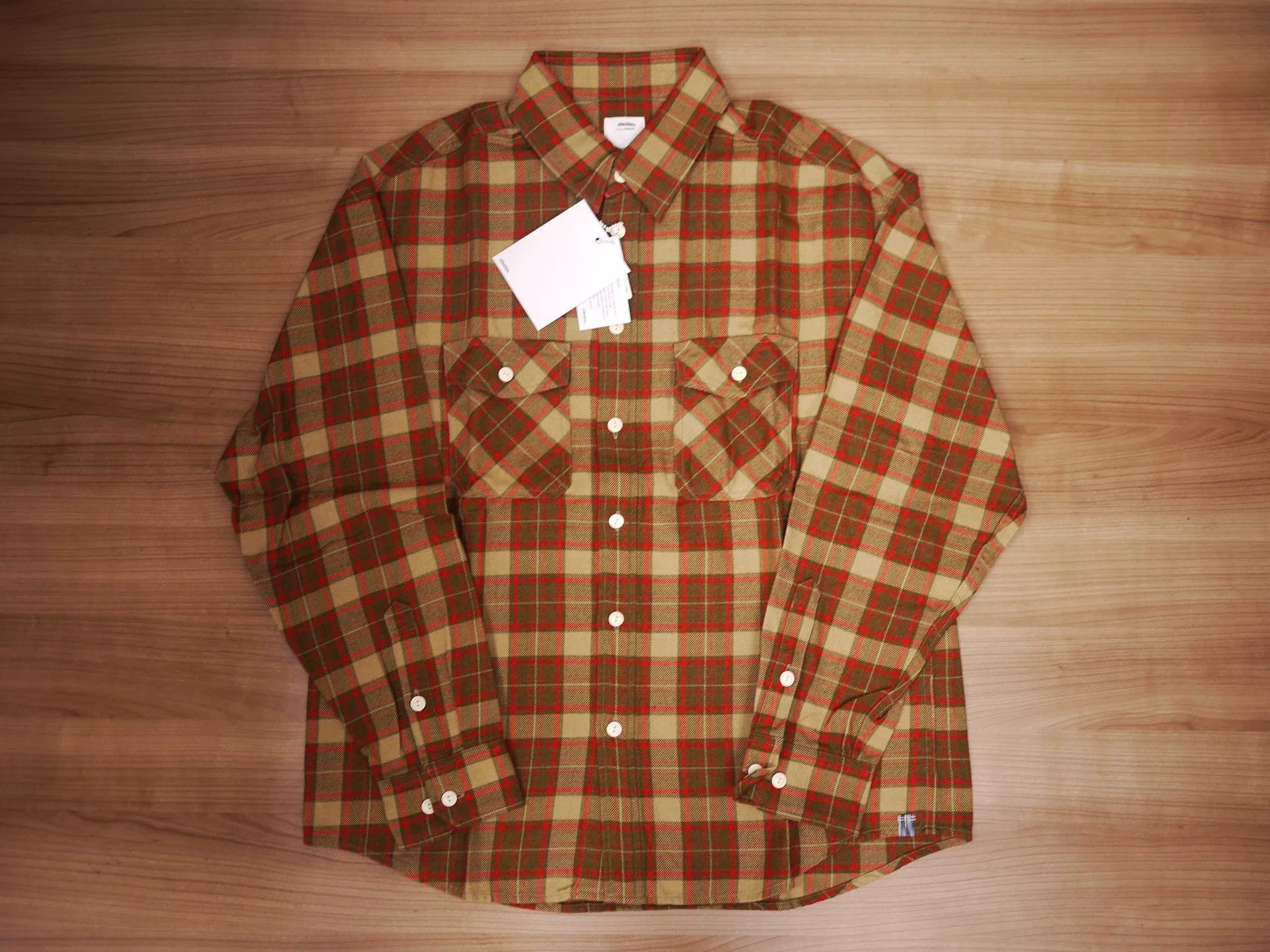Visvim VISVIM Lumber Elk Shirt Beige Check Size US M / EU 48-50 / 2 - 1 Thumbnail