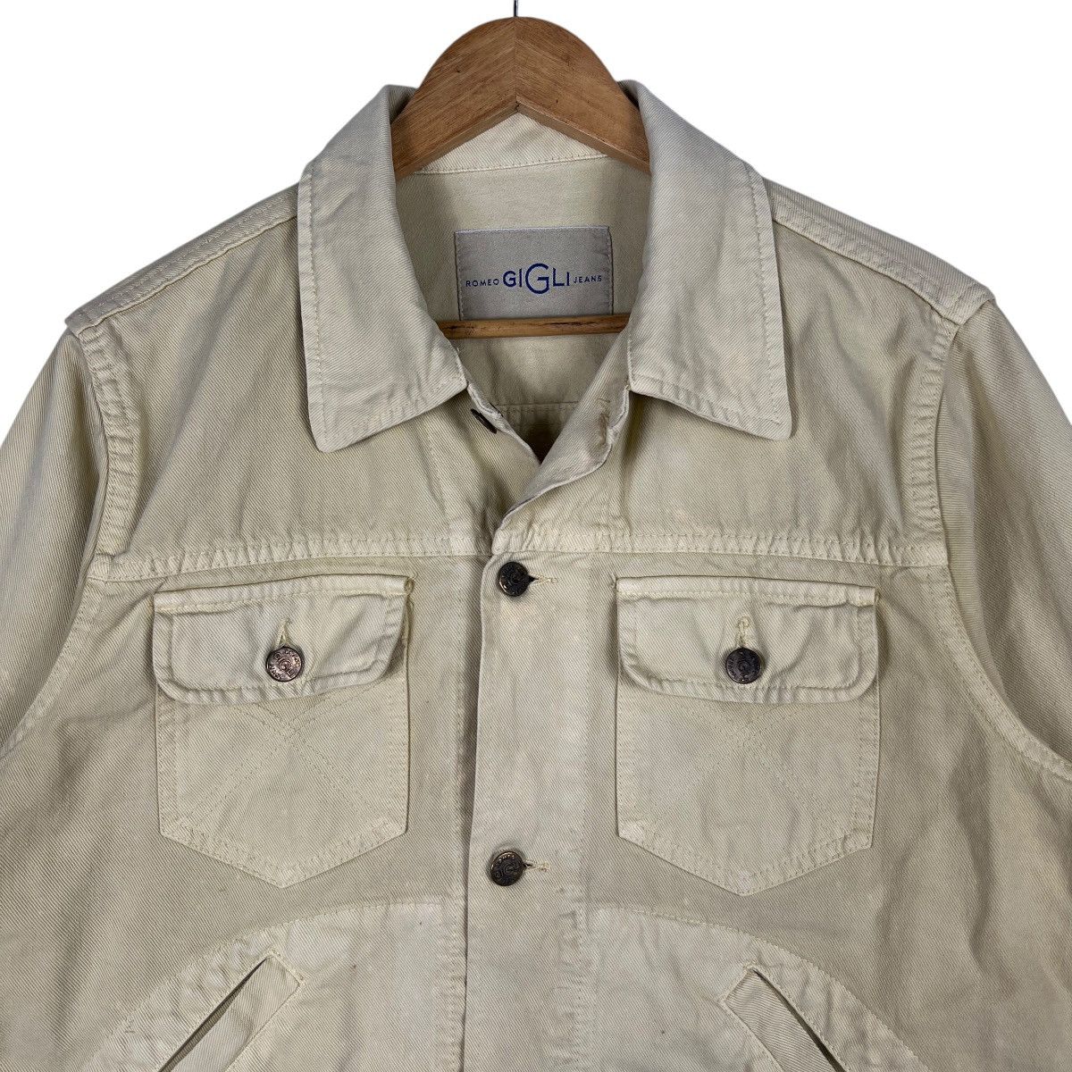 Romeo Gigli RARE VINTAGE ROMEO GIGLI DENIM TRUCKER JACKET MADE IN ITALY Size US M / EU 48-50 / 2 - 5 Thumbnail