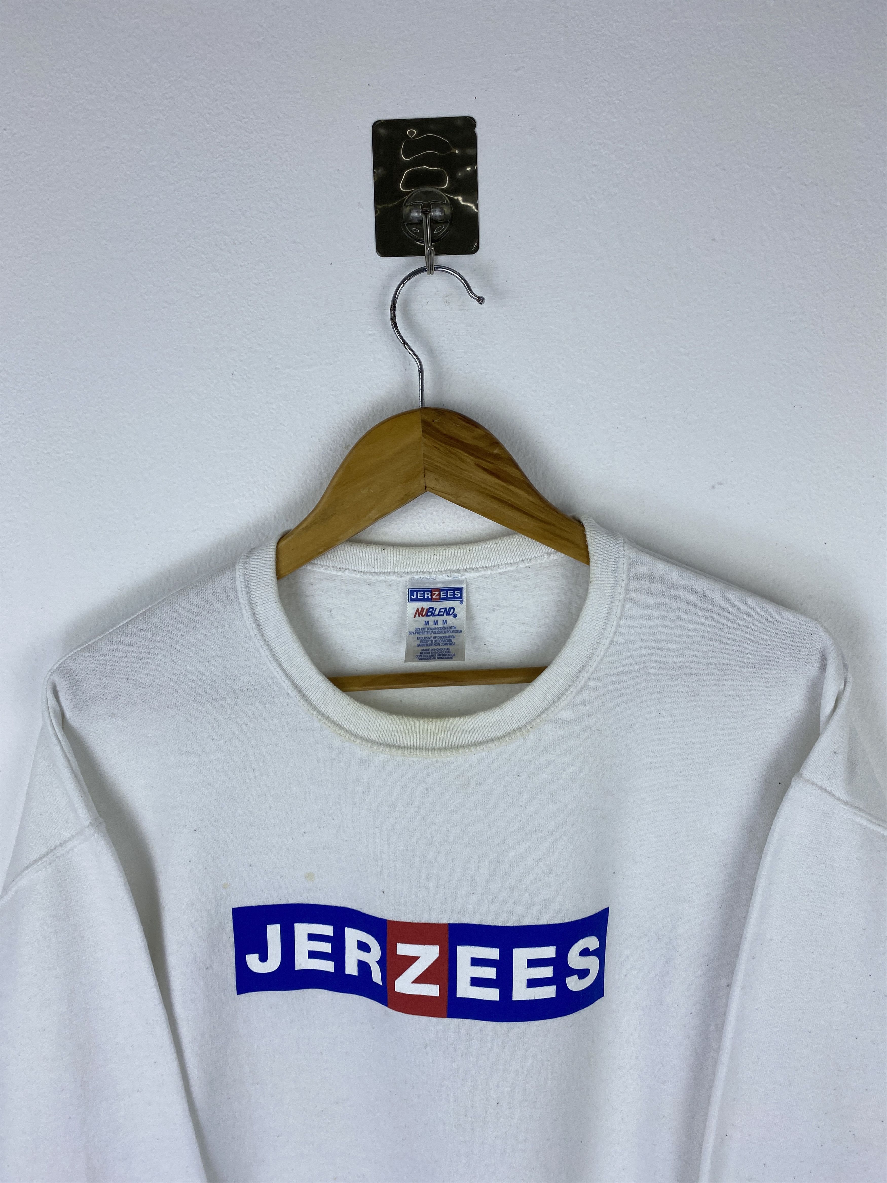 Jerzees Vintage Jerzees Box Logo Crewneck Sweatshirt SH0521 Size US M / EU 48-50 / 2 - 2 Thumbnail