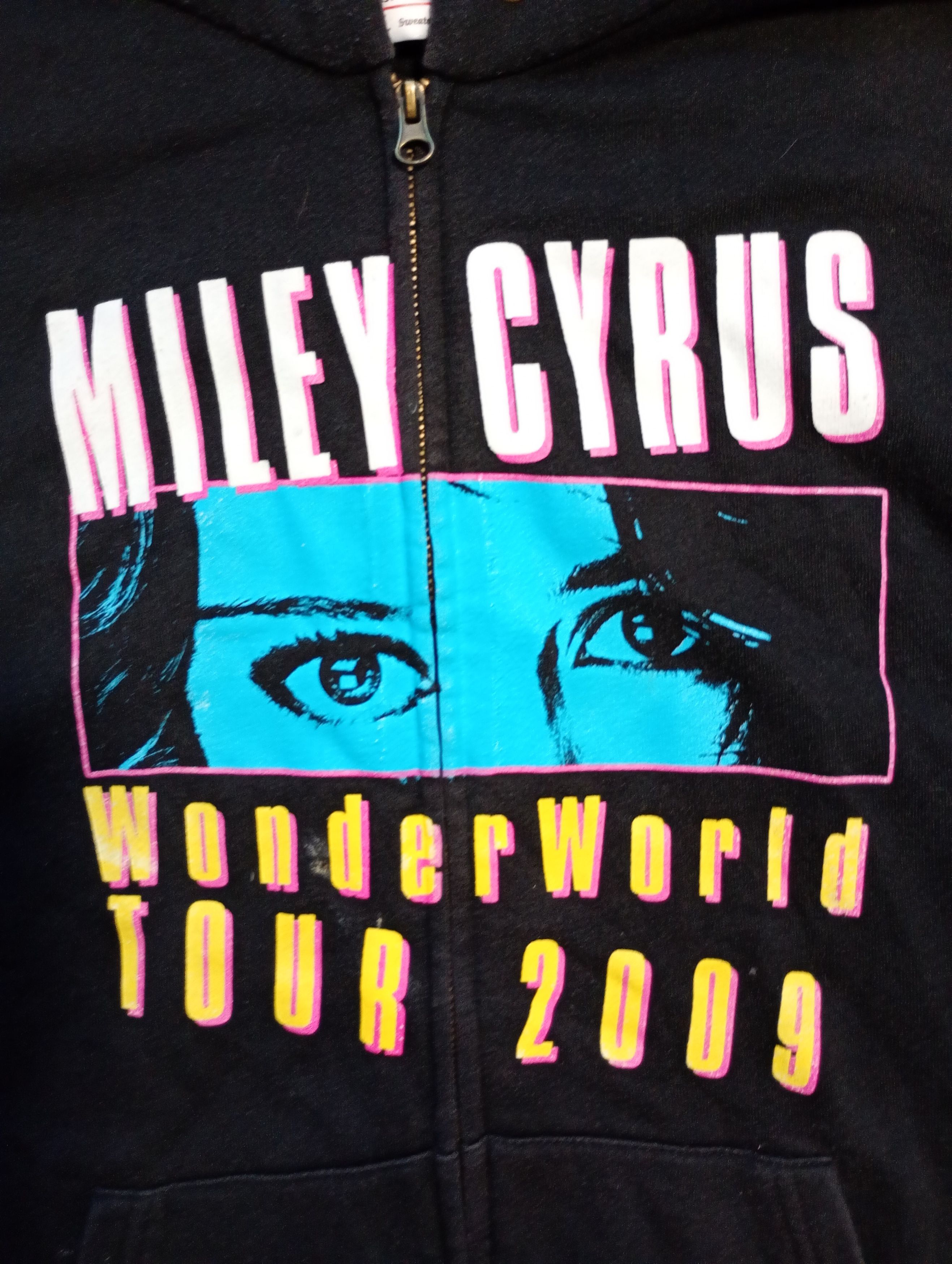 Band Tees × Fruit Of The Loom Miley Cyrus Wonder World Tour 2009 Fruit of the Loom Hoodie Size US S / EU 44-46 / 1 - 8 Thumbnail