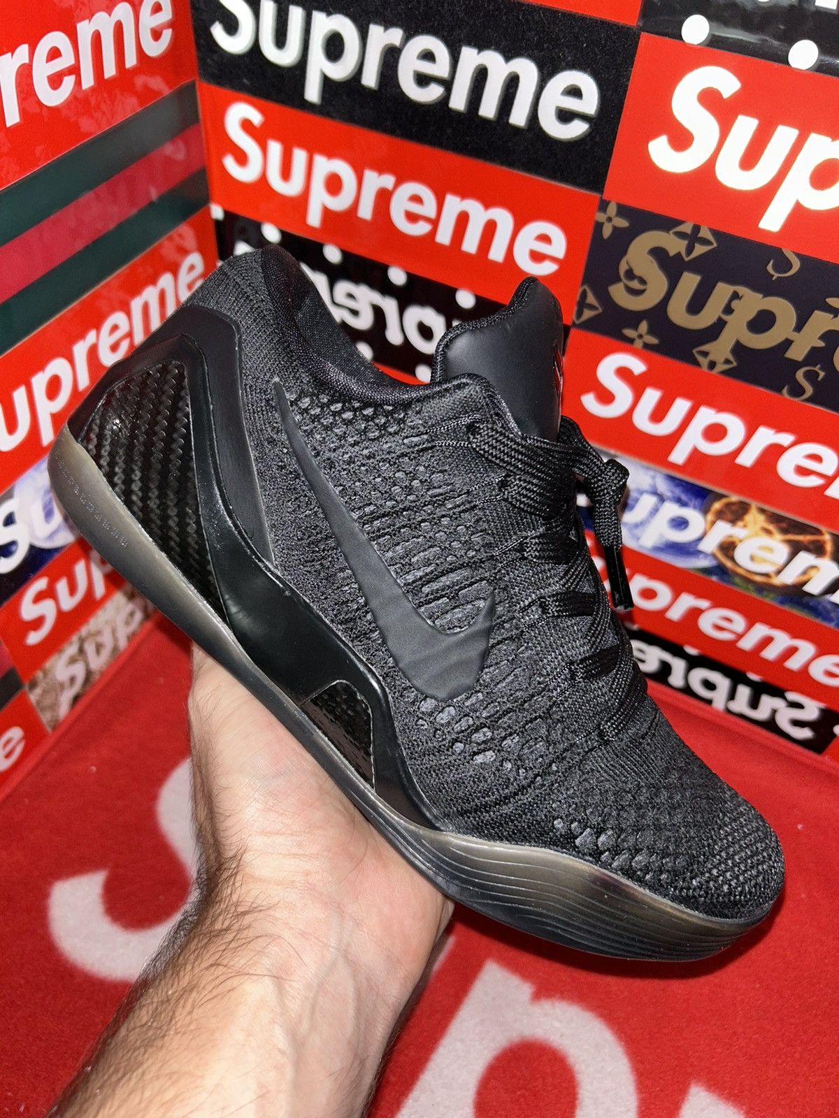 Nike Nike Kobe 9 Elite Low 'Blackout' 677992-993 nikeID size 8 Size US 8 / EU 41 - 9 Thumbnail