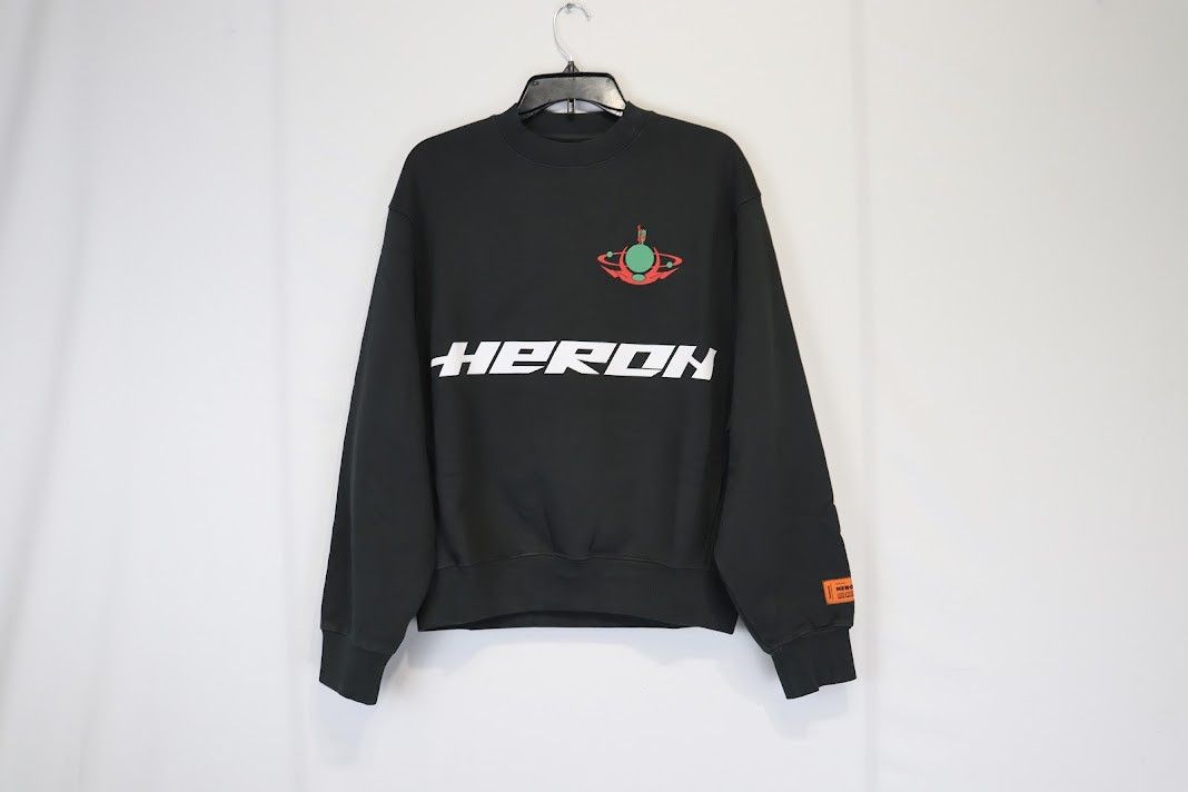 Heron Preston o1rshd1 HP Burn Crewneck in Black Size US M / EU 48-50 / 2 - 1 Thumbnail