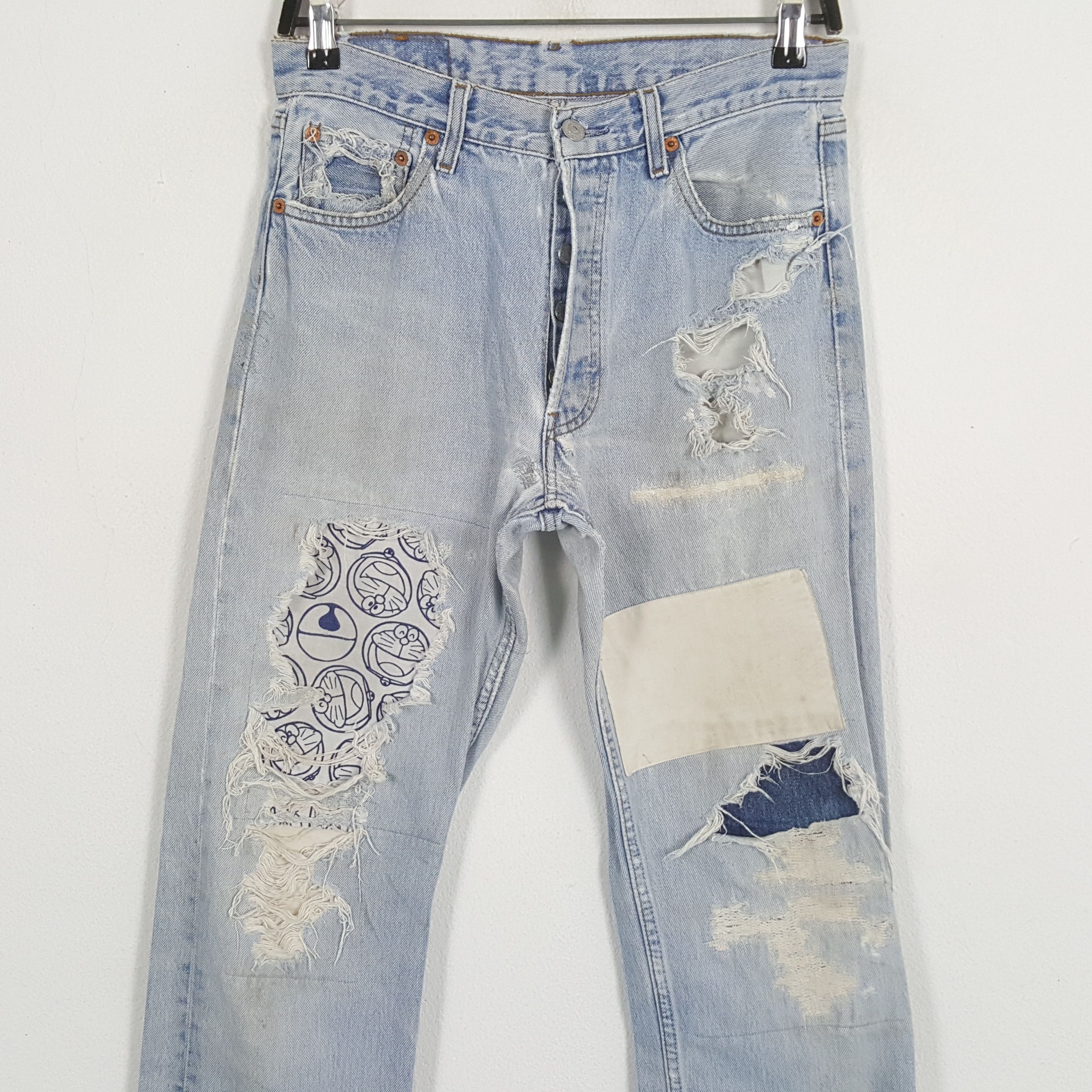 Levi's × Vintage LEVI'S Streetwear Style Distressed Jeans Size US 28 / EU 44 - 2 Thumbnail