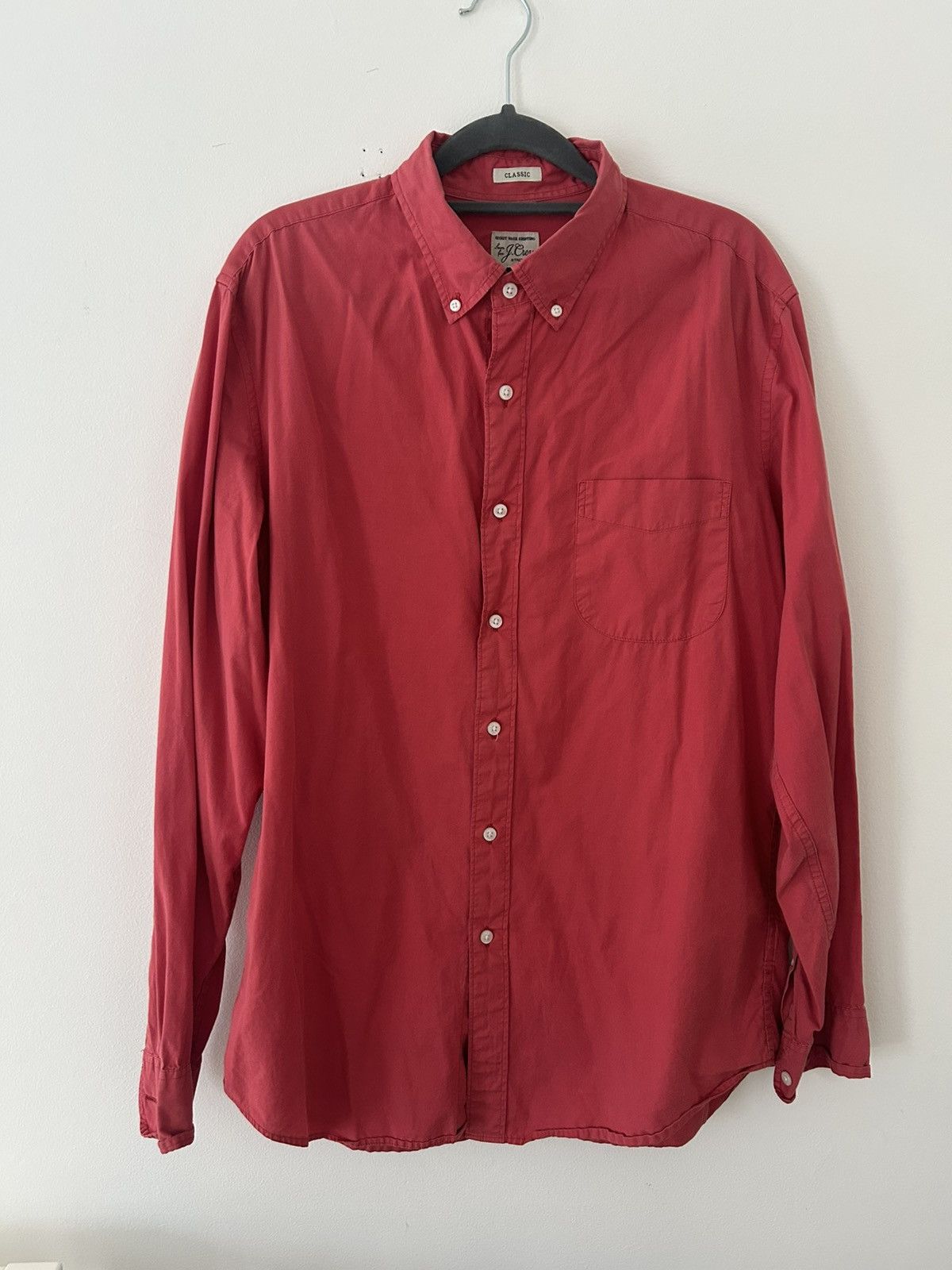 J.Crew VINTAGE Red J crew poplin button down Size US M / EU 48-50 / 2 - 4 Thumbnail