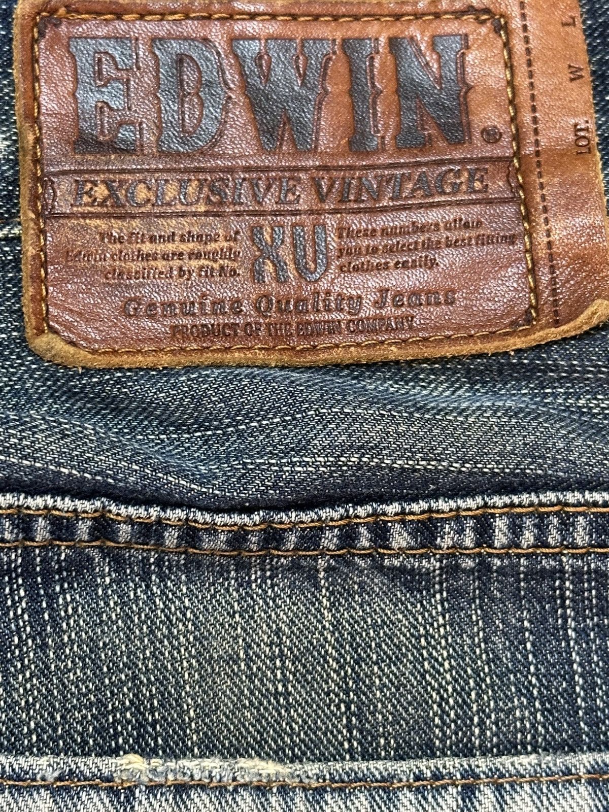 Edwin Edwin XV Exclusive Vintage Faded Wash Style Baggy Jeans Size US 34 / EU 50 - 9 Thumbnail