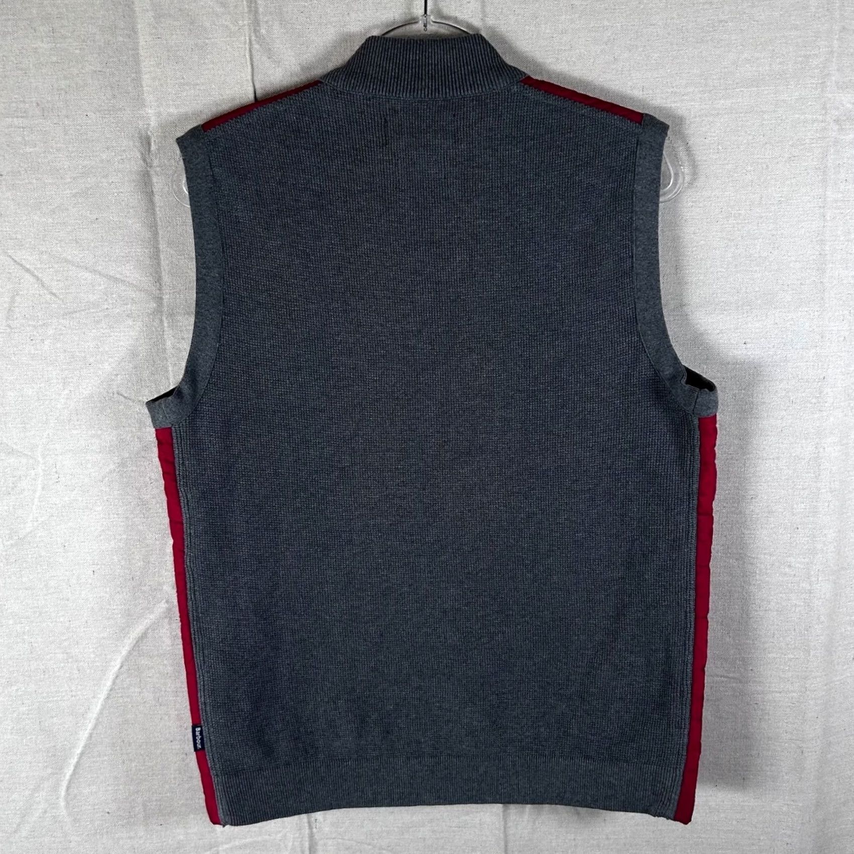 Barbour Barbour Weather Comfort Essential Gilet Quilted Knit Back Vest Mens Red Size M Size US M / EU 48-50 / 2 - 3 Thumbnail