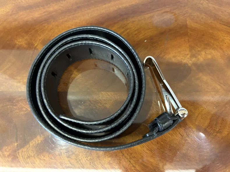 Saint Laurent Paris Saint laurent paris Black patent leather belt 2506-Nextarro Size ONE SIZE - 3 Thumbnail