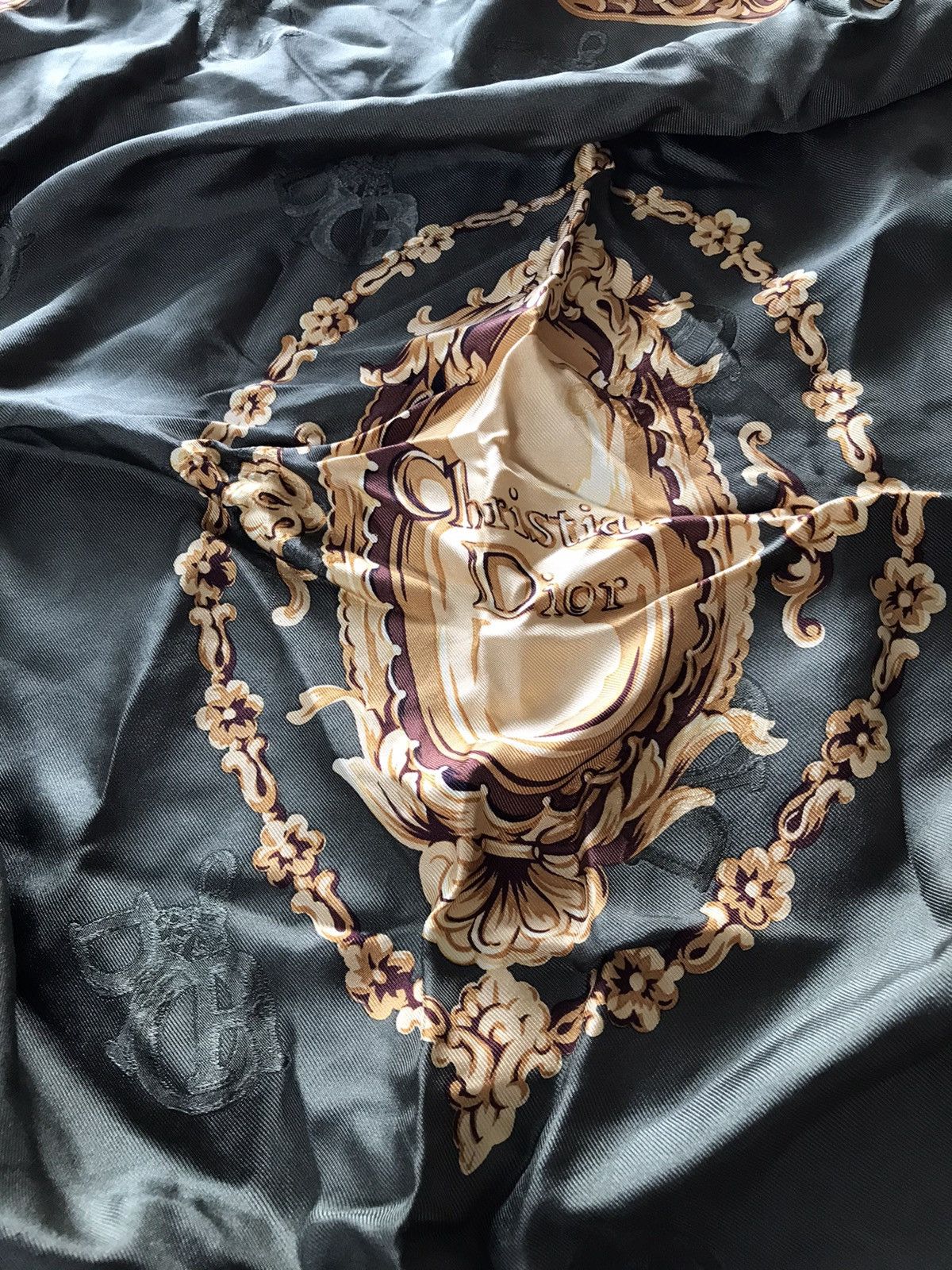 Christian Dior Monsieur × Dior Vintage Christian Dior Silk Scarf Size ONE SIZE - 5 Thumbnail