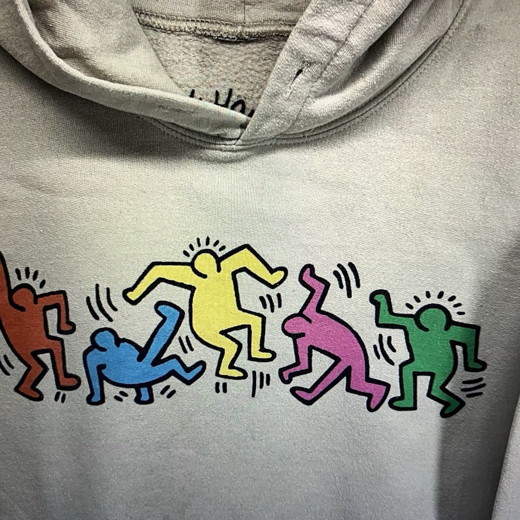 Ripple Junction Ripple Junction Graphic Hoodie Adult Medium Beige Colorful Dancers 80s 90s Mens Size US M / EU 48-50 / 2 - 3 Thumbnail
