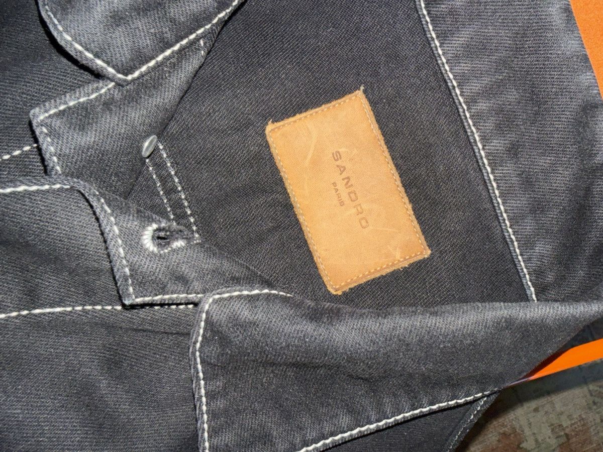 Sandro Sandro Black Denim Jacket Size US M / EU 48-50 / 2 - 4 Thumbnail