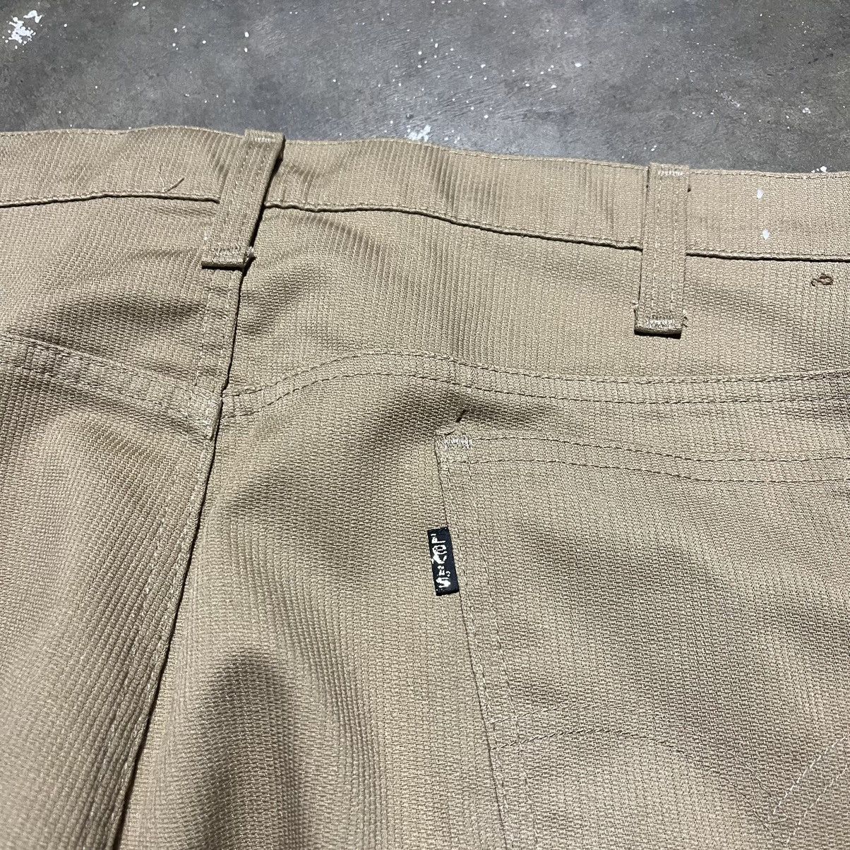 Levi's × Vintage Vintage 70s Levi’s 517 Tan Sta-Prest Flared Pants 38x30 Size US 38 / EU 54 - 4 Thumbnail