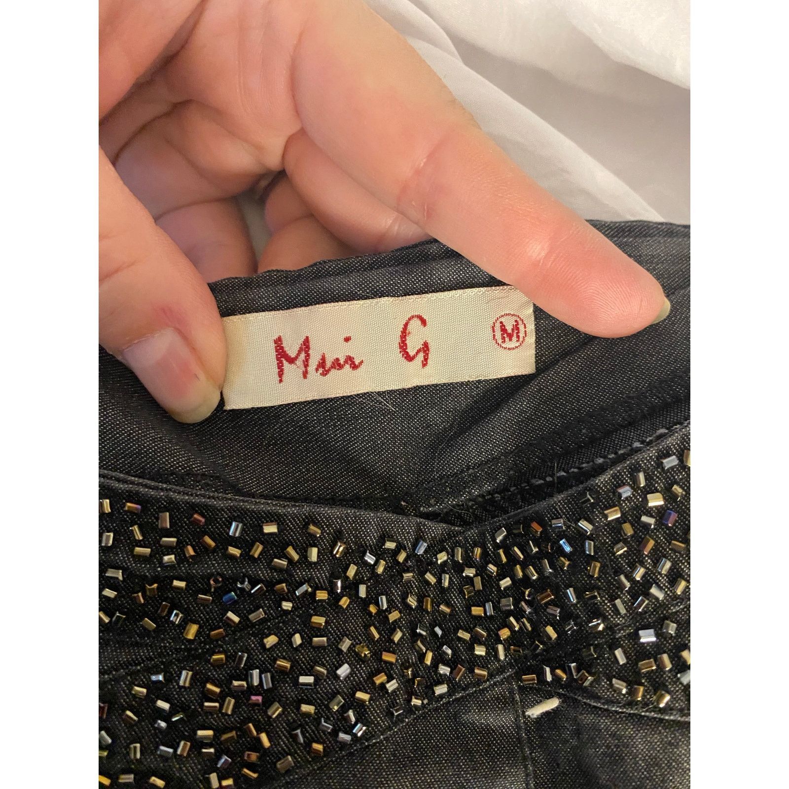 Other Y2K Glam Beaded Waist Black Bootcut Pants Masi G Size Medium Size 30" / US 8 / IT 44 - 3 Thumbnail