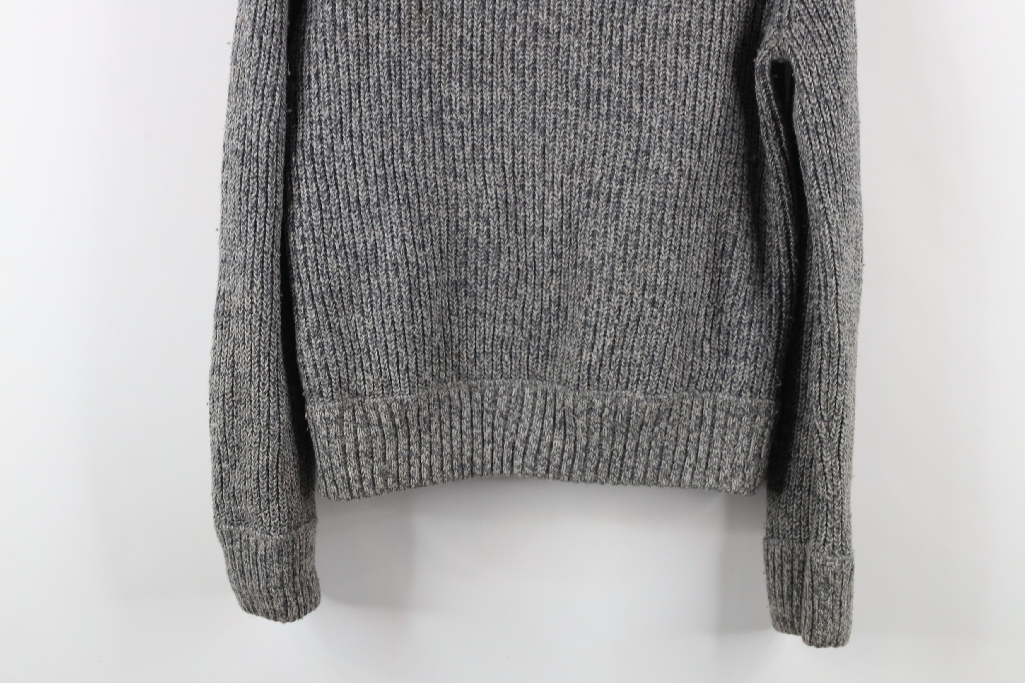 Abercrombie & Fitch Vintage Y2K Abercrombie & Fitch Ribbed Knit Hoodie Sweater Size S / US 4 / IT 40 - 13 Thumbnail