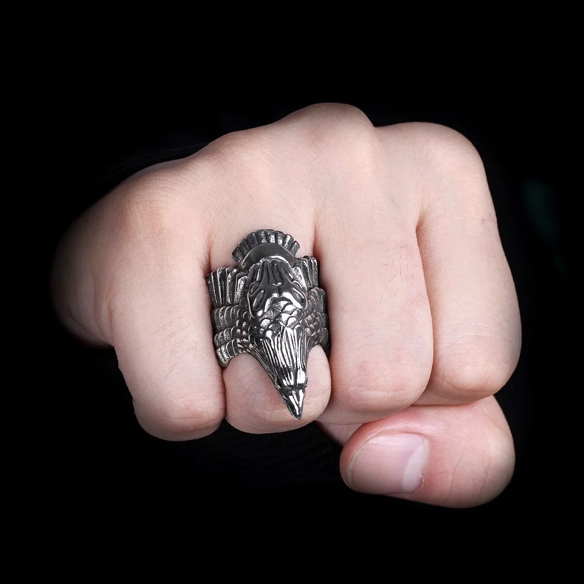 Jewelry Flying Eagle Ring Streetwear Jewelry Fashion Gift Size ONE SIZE - 4 Thumbnail