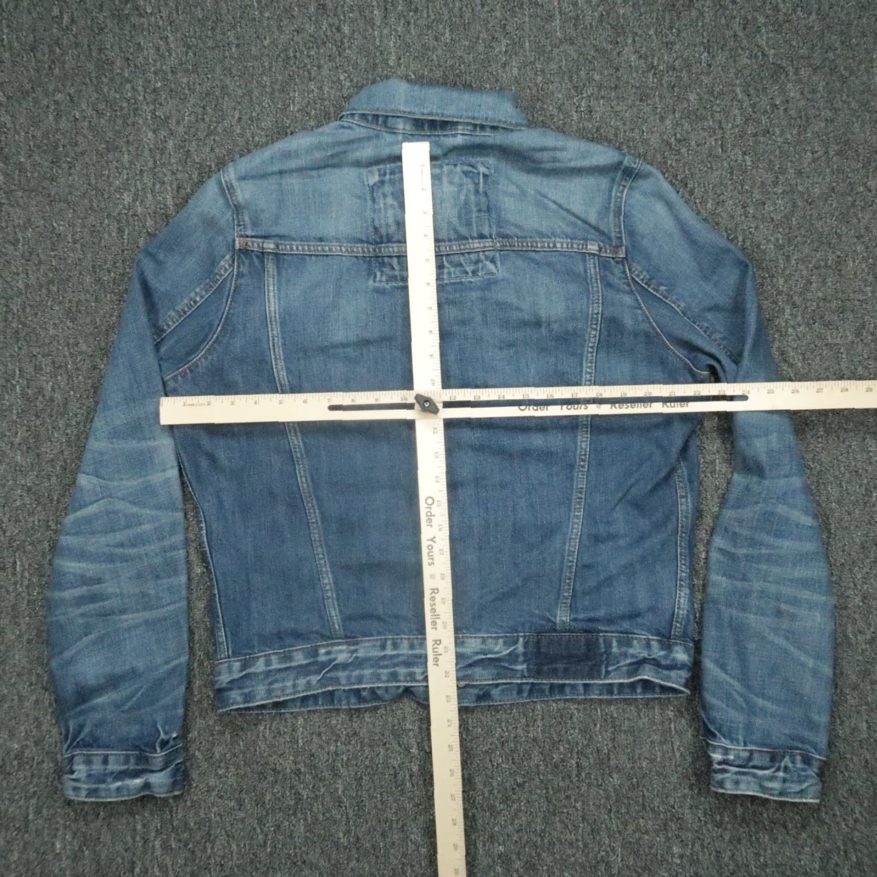 Abercrombie & Fitch Abercrombie & Fitch Denim Jacket Women XL Blue Distressed Trucker Size 40" / US 18 - 4 Thumbnail