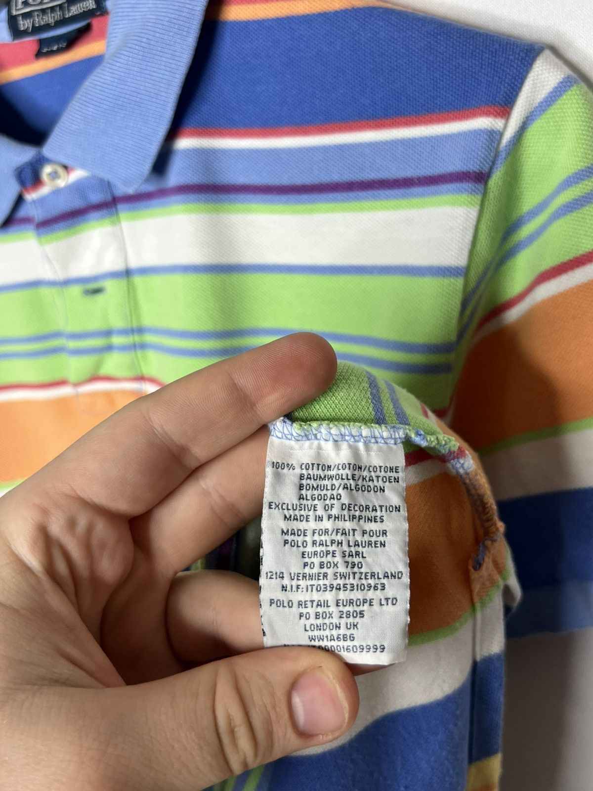 Polo Ralph Lauren Vintage Polo Ralph Lauren Striped Polo Shirt Short Sleeve Size US M / EU 48-50 / 2 - 8 Thumbnail