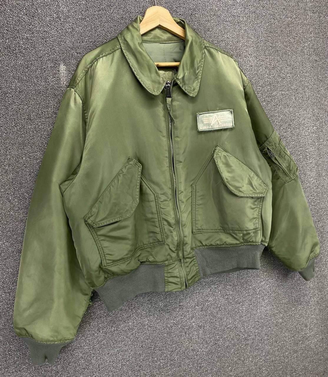 Alpha Industries Vintage 90s Alpha Industries Flyers Bomber Jacket Size US XL / EU 56 / 4 - 2 Thumbnail