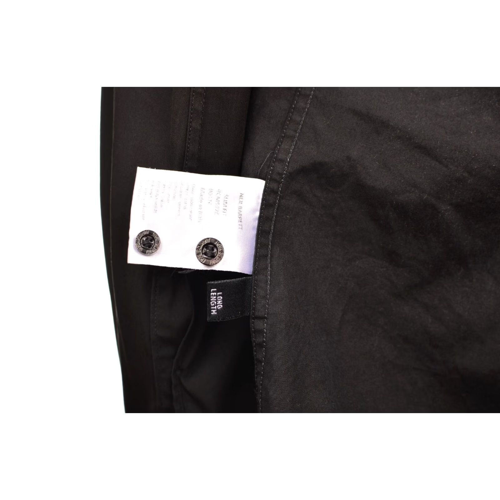 Neil Barrett Neil Barrett DDP Button-Up Shirt BCM597C Size 42 / 16.5 Black Long Sleeve Men's Clothing Size US XL / EU 56 / 4 - 7 Thumbnail