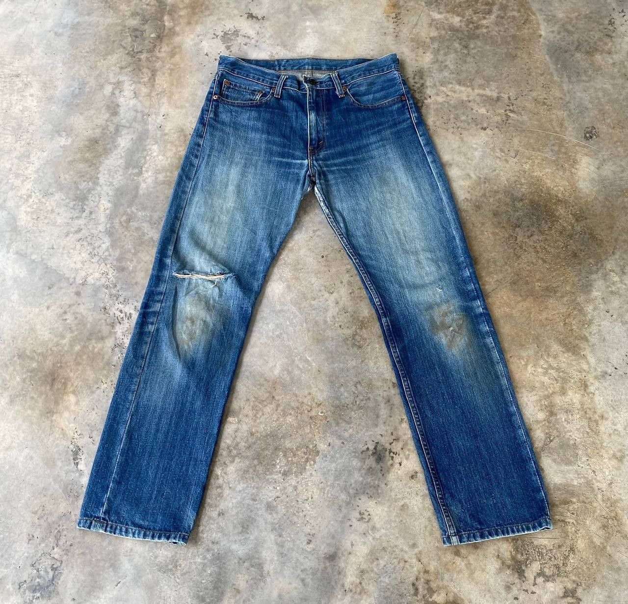 Levi's Vintage Clothing W32X29" VINTAGE LEVIS 505 DISTRESSED DIRTY DENIM J09-01 Size US 32 / EU 48 - 1 Thumbnail