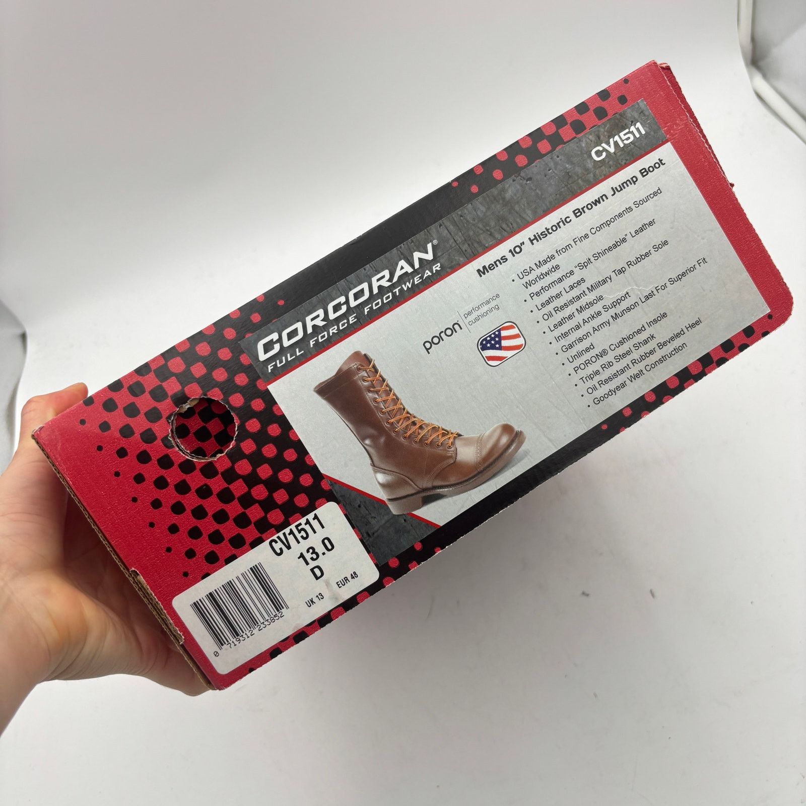 Corcoran NEW Corcoran CV1511 Historic 10" Brown Jump Boots Men's 13 D Size US 13 / EU 46 - 9 Thumbnail