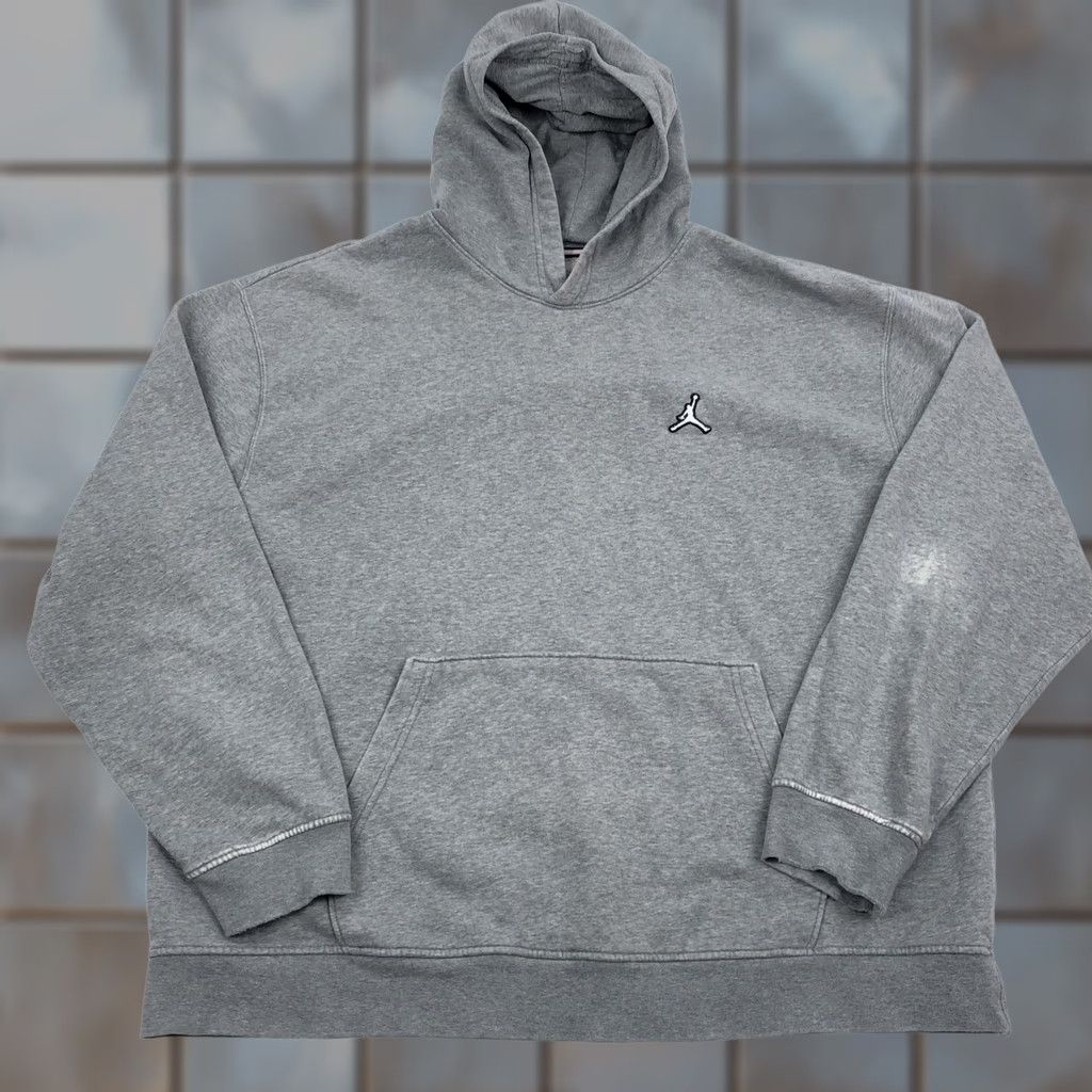 Jordan Brand Jordan Jumpman Pullover Hoodie Men’s XL Grey Cotton Blend Fleece Activewear Size US XL / EU 56 / 4 - 1 Thumbnail