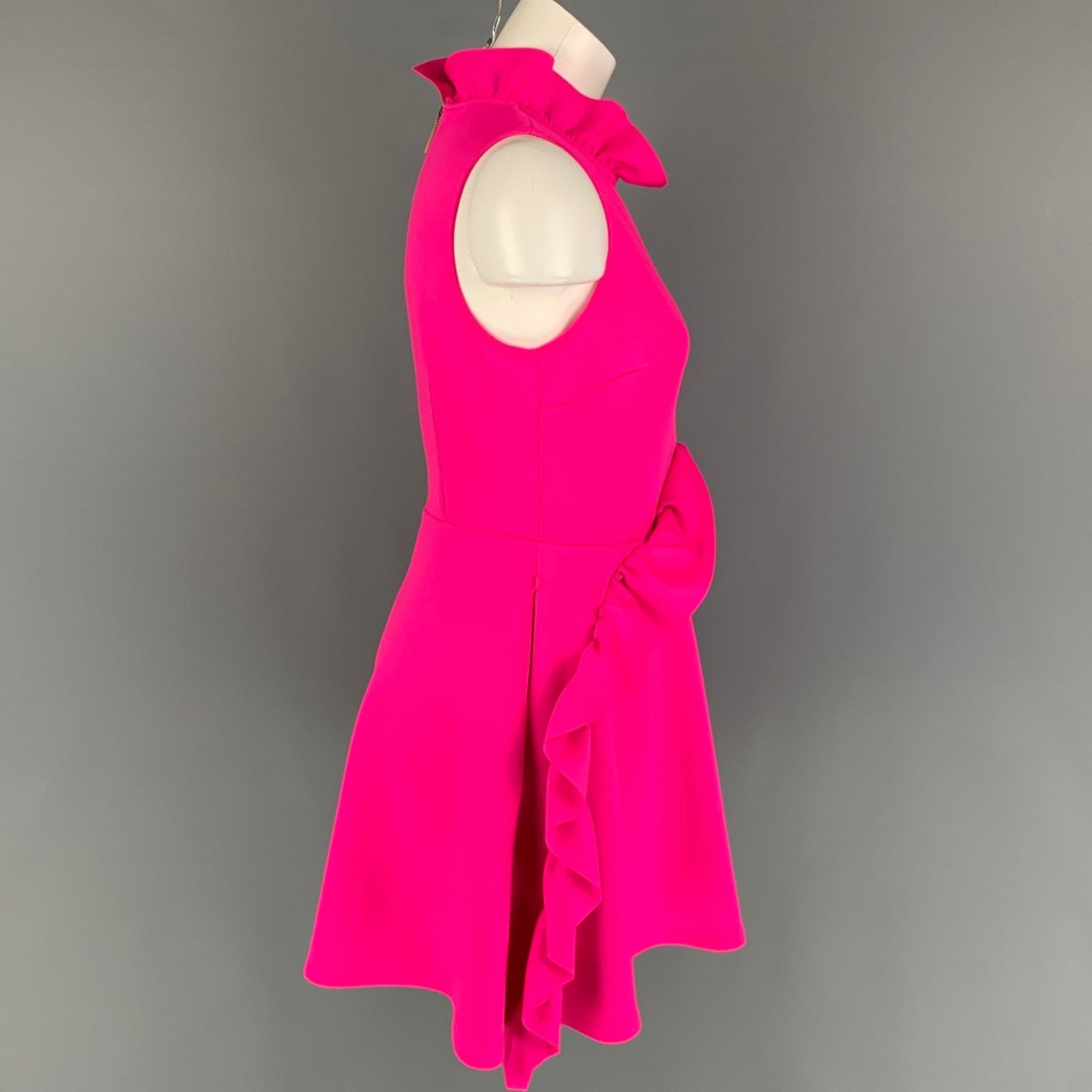 Ted Baker TED BAKER Size 2 Pink Polyester Sleeveless Dress Size XS / US 0-2 / IT 36-38 - 2 Thumbnail