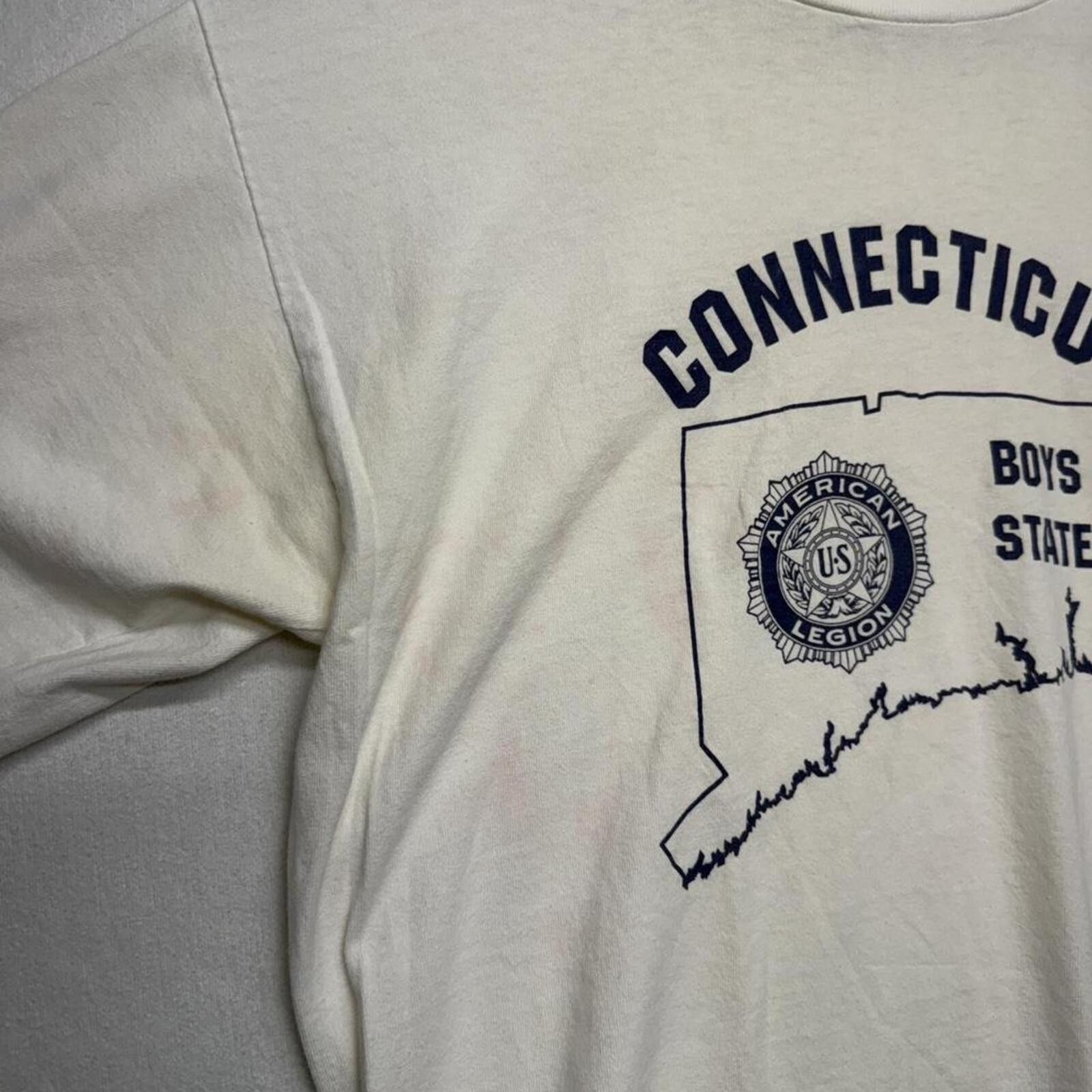 Other Thrashed vintage 1980s single stitch Connecticut T-shirt Size US M / EU 48-50 / 2 - 3 Thumbnail