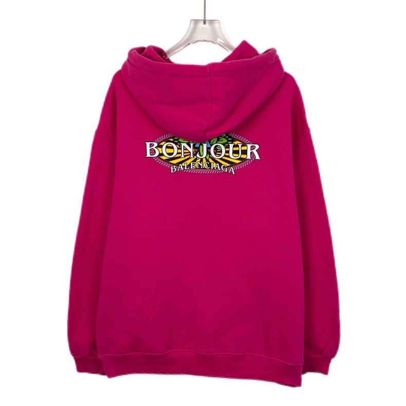 Other Balenciaga Rose-pink monogrammed hooded cotton drawstring Size XS / US 0-2 / IT 36-38 - 2 Thumbnail