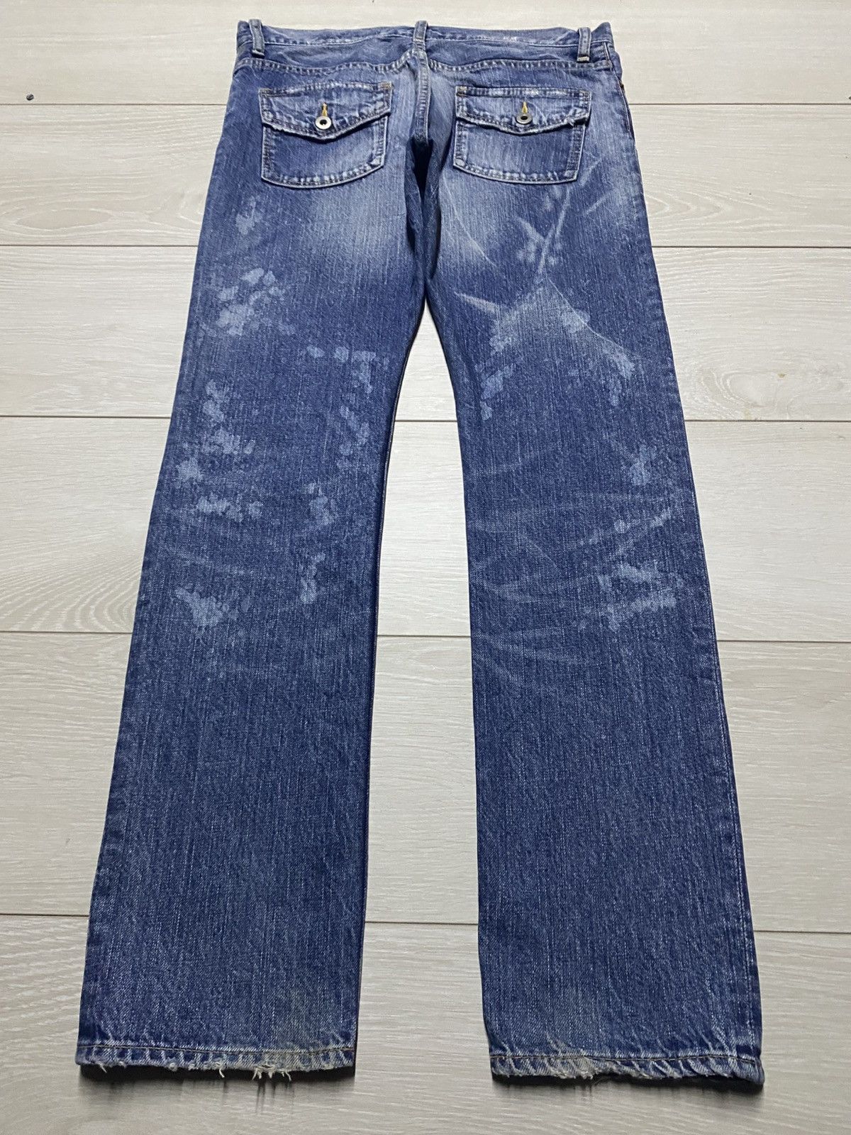 Neighborhood Vintage Japanese Brand Rnaic Repair Bleach Skinny Jeans Size US 31 - 2 Thumbnail