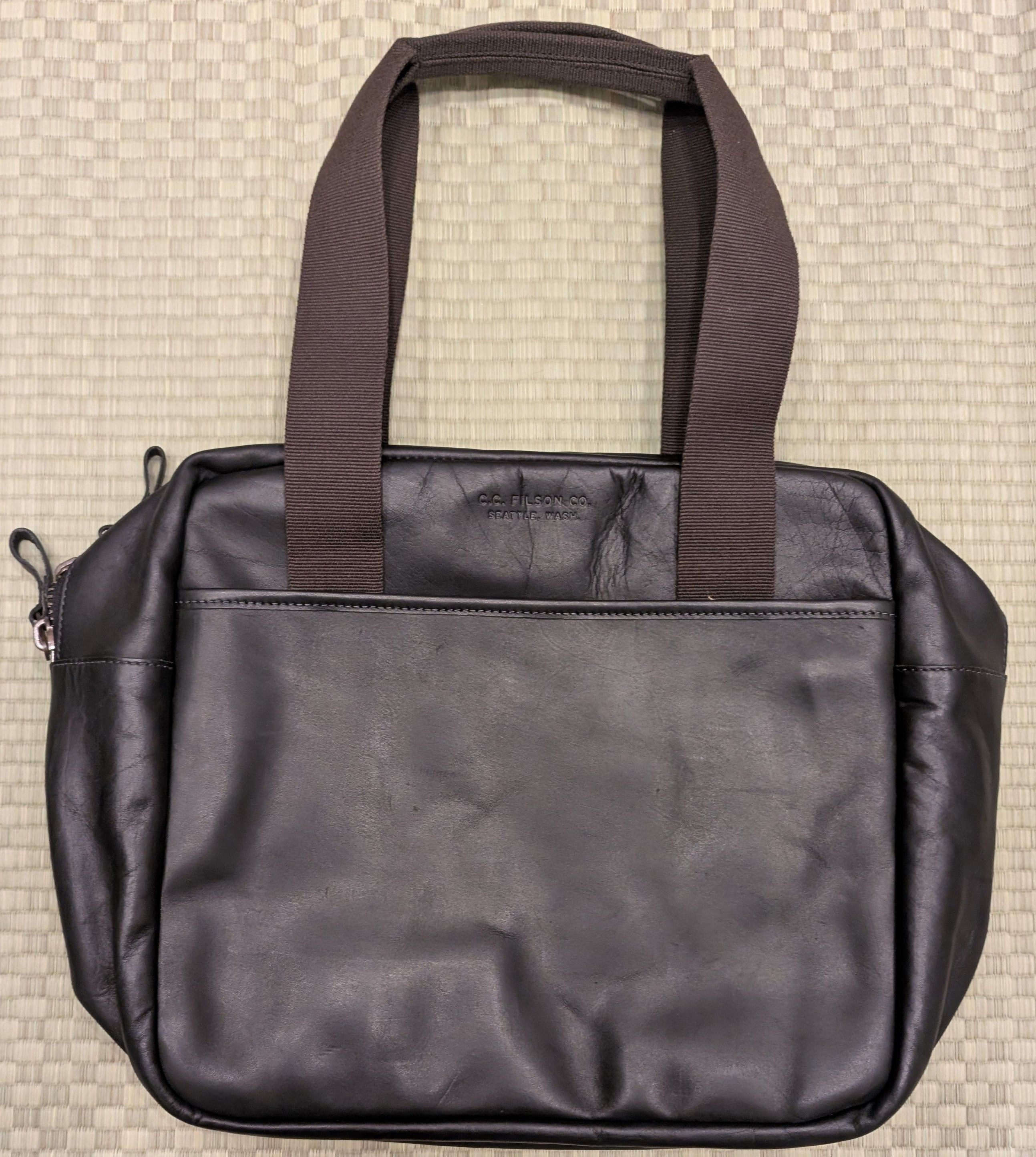Filson RARE Filson Dawson Weatherproof Leather Zip Tote Made in USA Size ONE SIZE - 2 Thumbnail