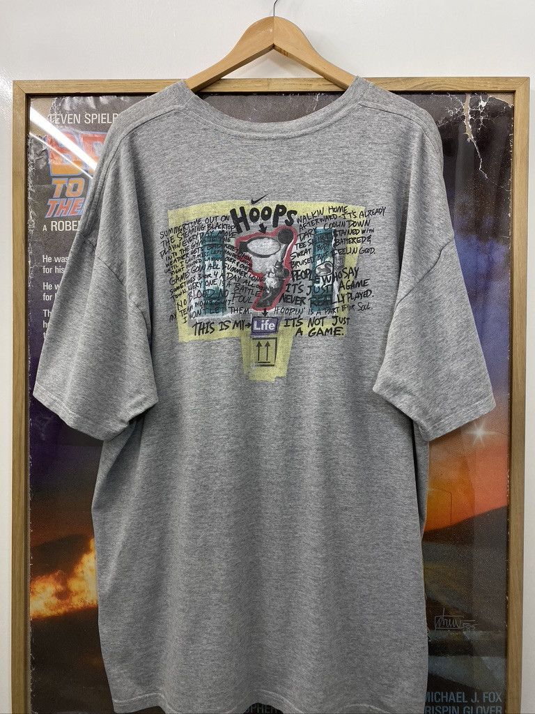 Jordan Brand × Nike × Vintage 90s Nike Air Jordan Basketball The Rock Is Mine t shirt Size US XXL / EU 58 / 5 - 1 Thumbnail